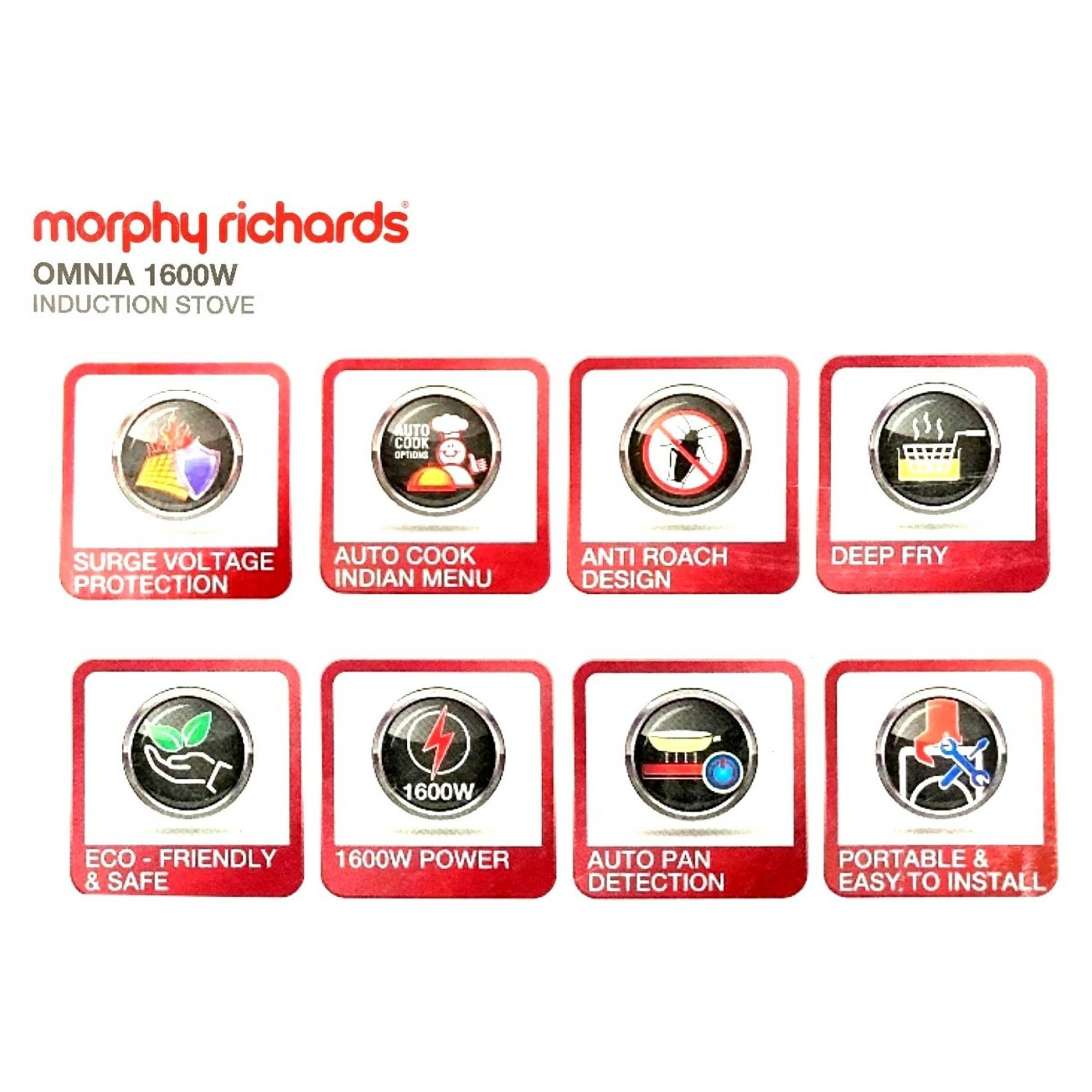 Morphy Richards Omnia 1600W Induction Cooktop with 7 Preset Menus_5