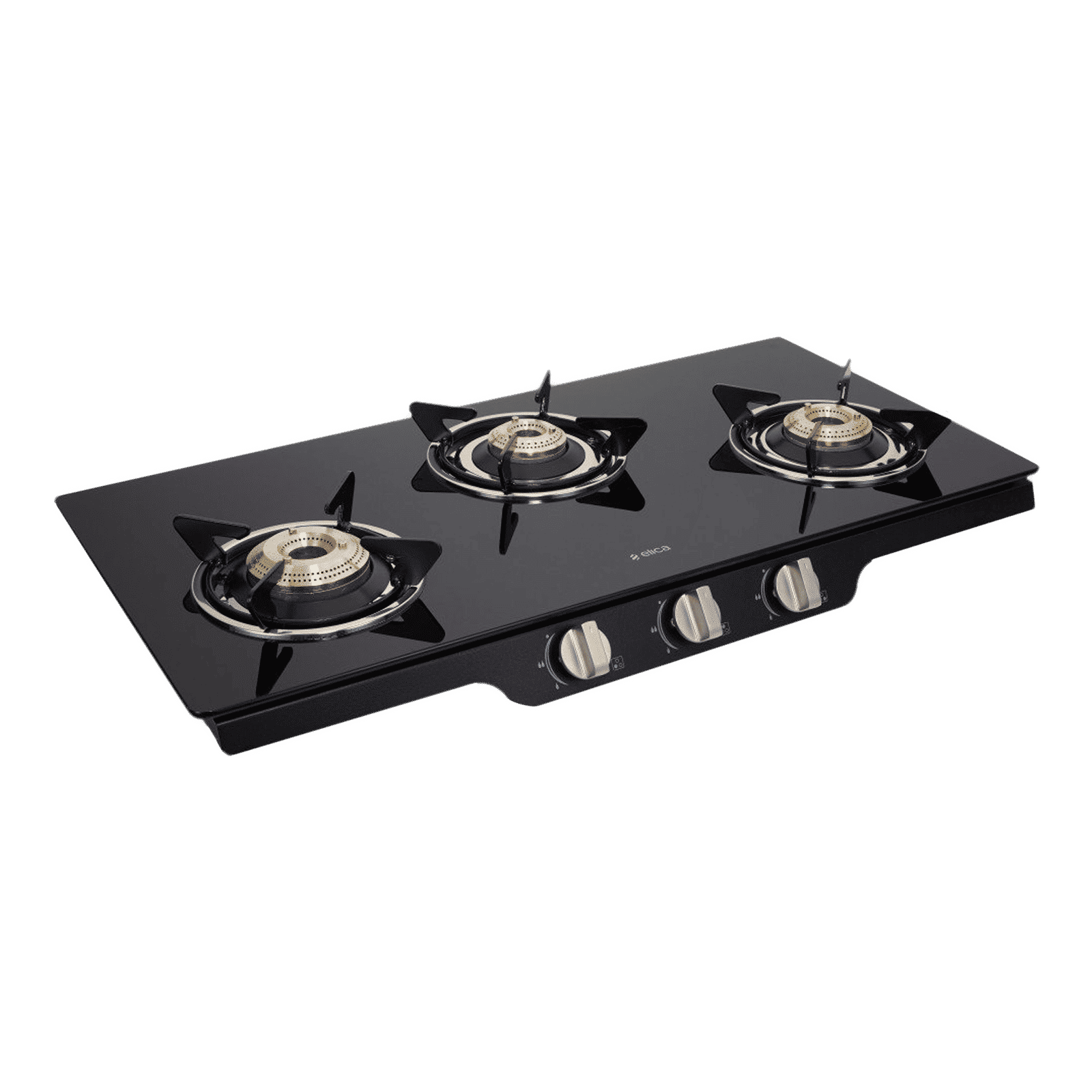 Elica Patio ICT 773 BLK SS DT AI Toughened Glass Top 3 Burner Automatic Gas Stove (Rust Resistant, Black) Elica Patio ICT 773 BLK SS DT AI Toughened Glass Top 3 Burner Automatic Gas Stove (Rust Resistant, Black)_4