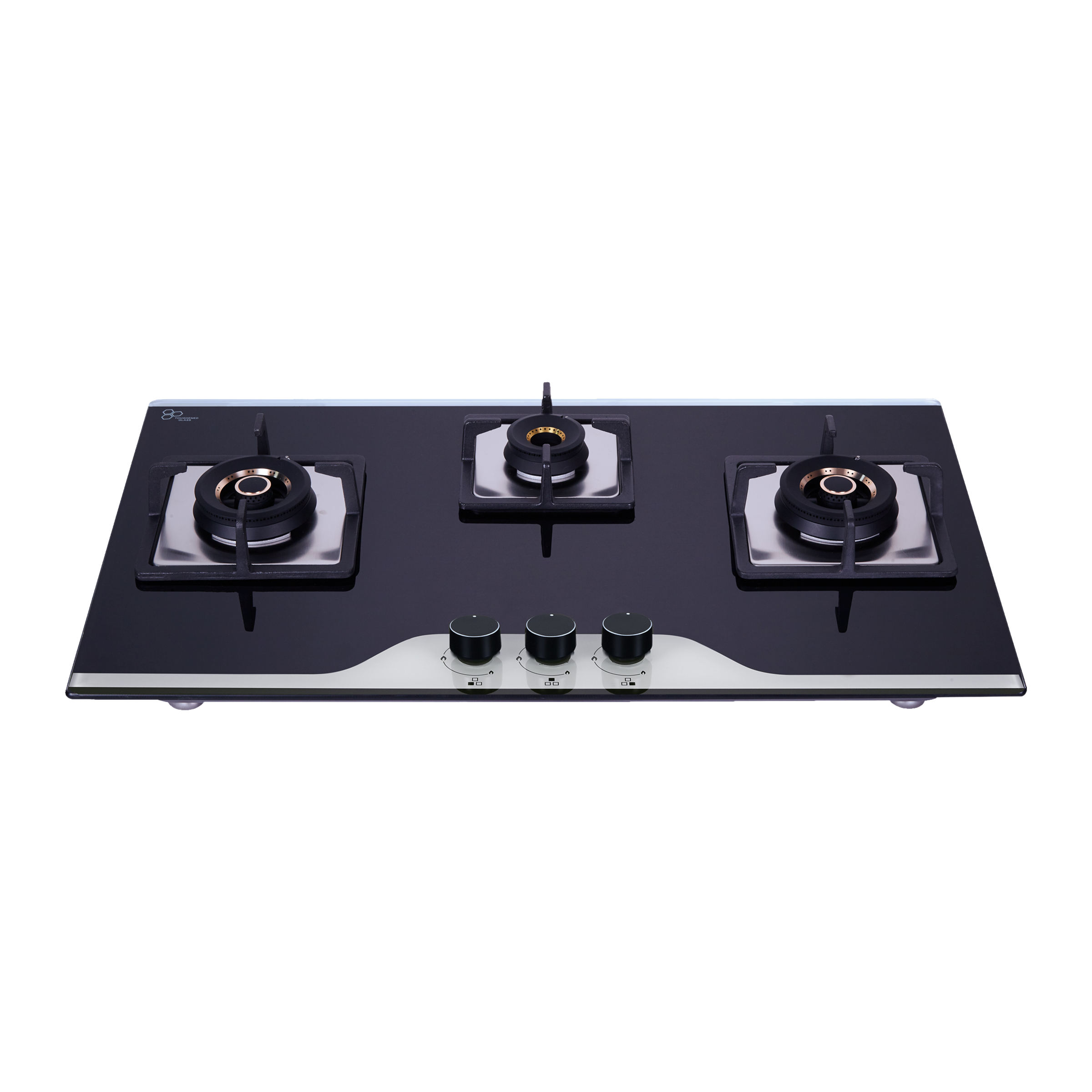 Elica FLEXI AB HCT 375 DX DUAL TONE Glass Top 3 Burner Automatic Hob (Multi Flame Control, Black/White) Elica FLEXI AB HCT 375 DX DUAL TONE Glass Top 3 Burner Automatic Hob (Multi Flame Control, Black/White)_1