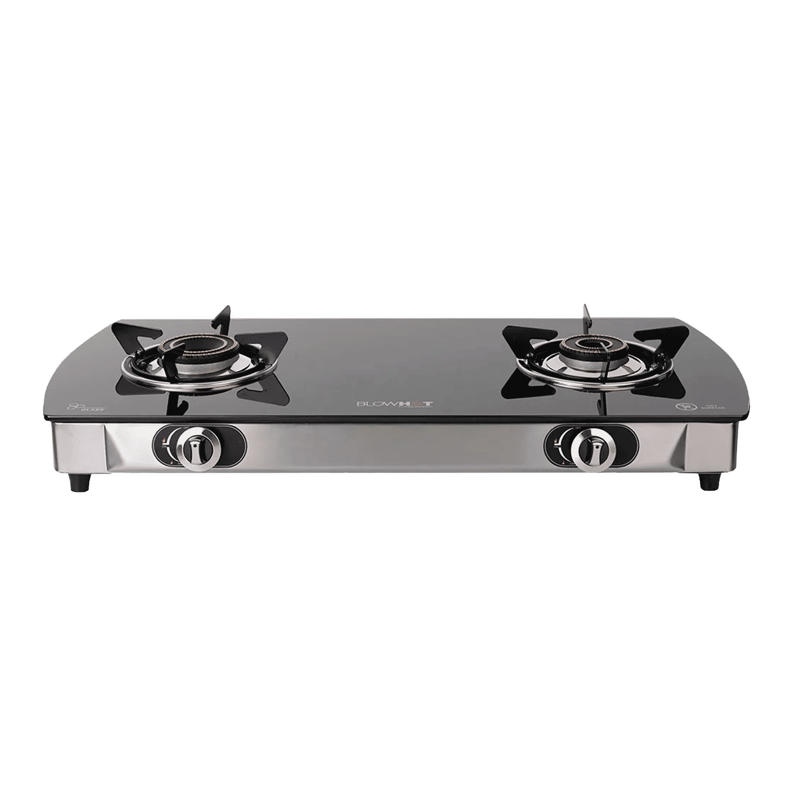 Blowhot Jasper Toughened Glass Top 2 Burner Automatic Electric Gas Stove (ISI Certified, Black)_6