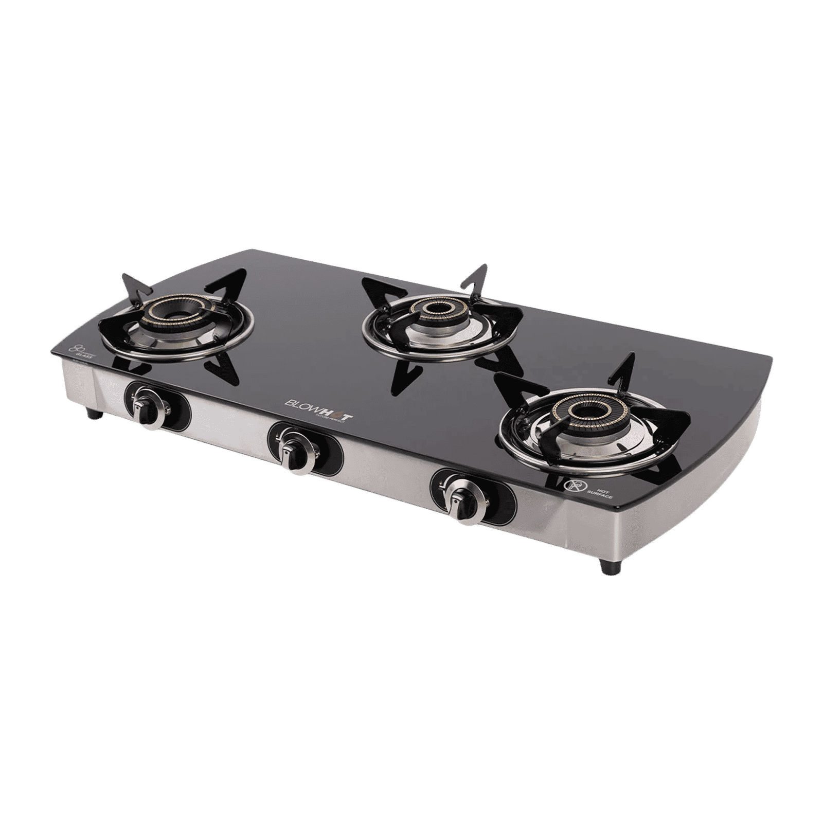 Blowhot Jasper Toughened Glass Top 3 Burner Automatic Electric Gas Stove (ISI Certified, Black)_12