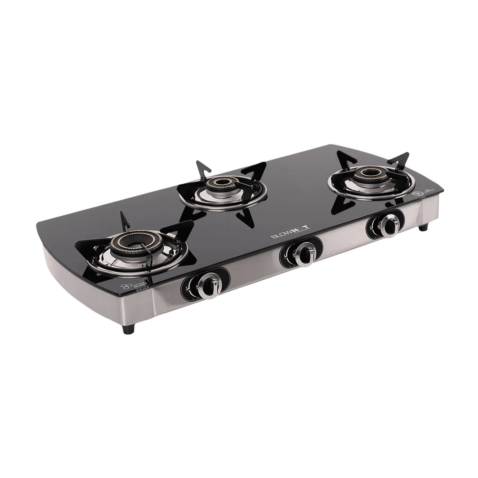 Blowhot Jasper Toughened Glass Top 3 Burner Automatic Electric Gas Stove (ISI Certified, Black)_13