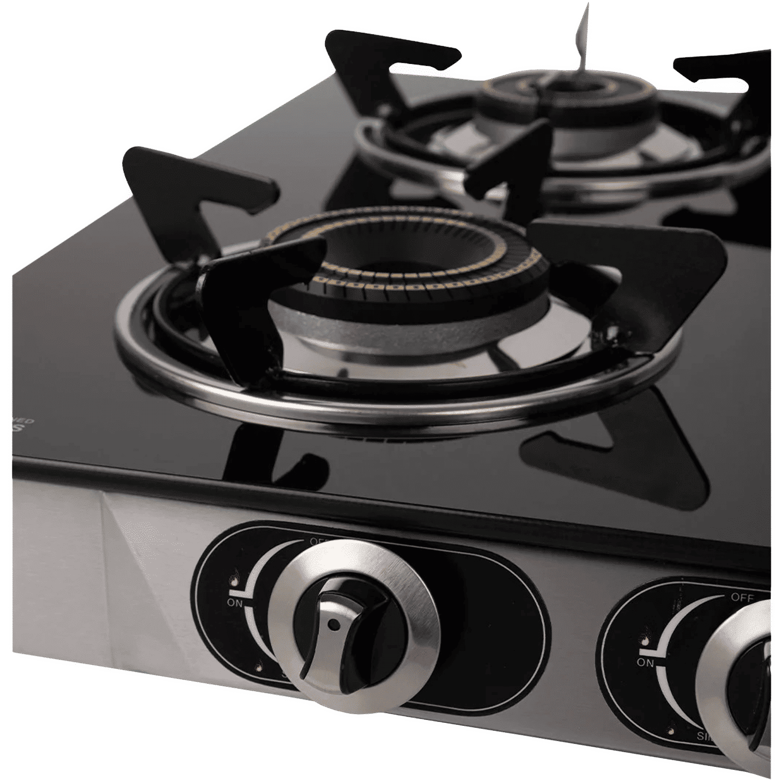 Blowhot Jasper Toughened Glass Top 4 Burner Automatic Electric Gas Stove (ISI Certified, Black)_5
