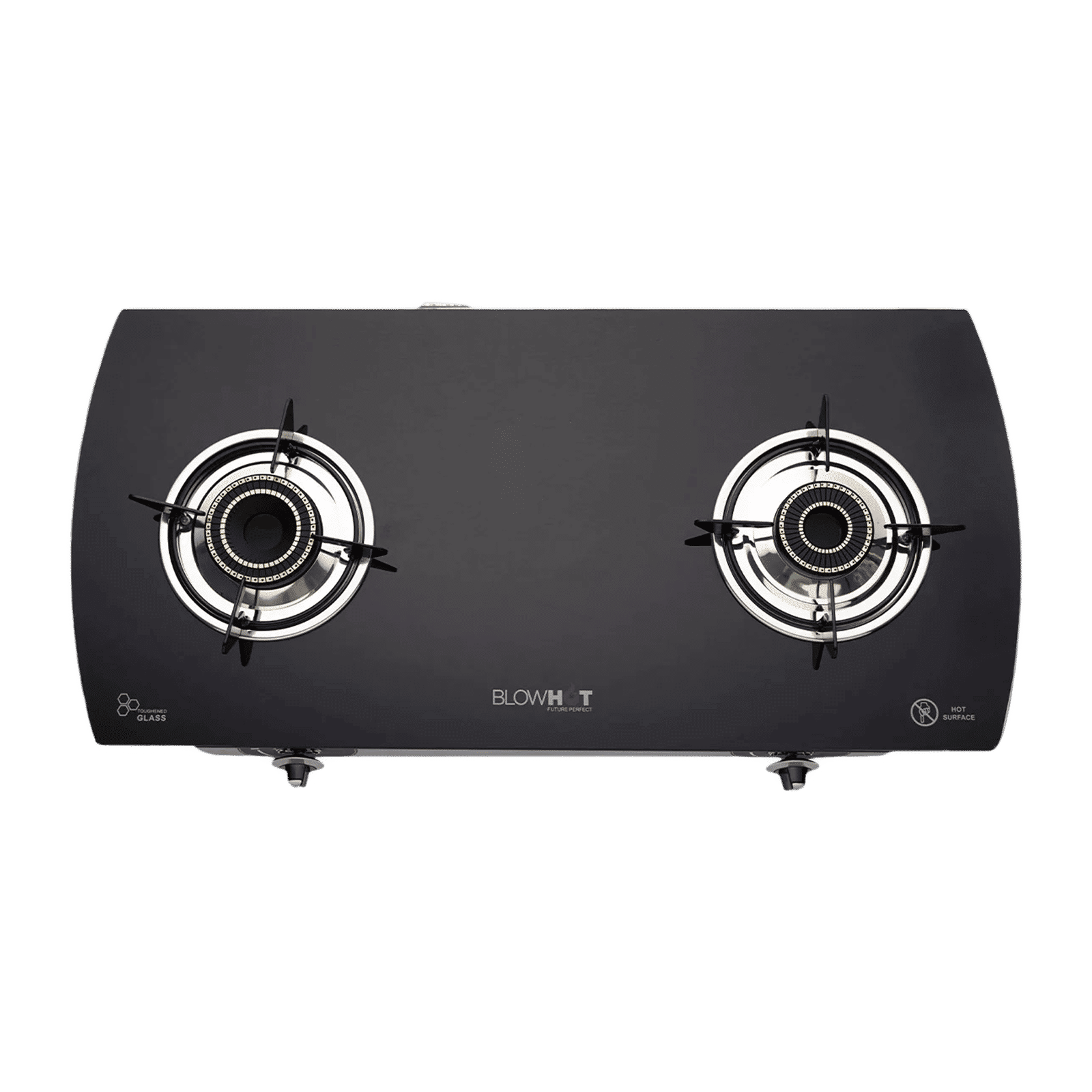 Blowhot Jasper Toughened Glass Top 2 Burner Manual Gas Stove (ISI Certified, Black) Blowhot Jasper Toughened Glass Top 2 Burner Manual Gas Stove (ISI Certified, Black)_1