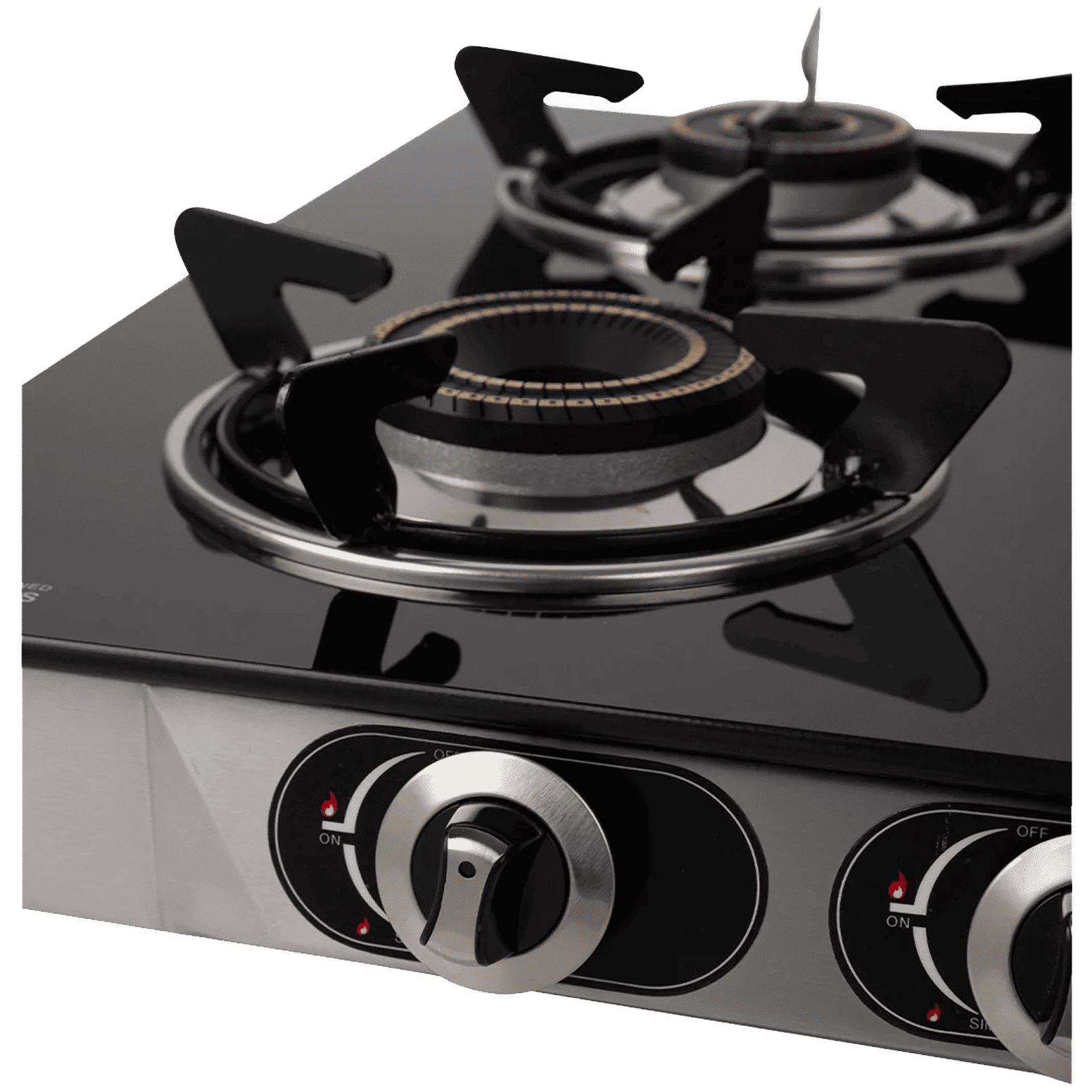 Blowhot Jasper Toughened Glass Top 4 Burner Manual Gas Stove (ISI Certified, Black)_5