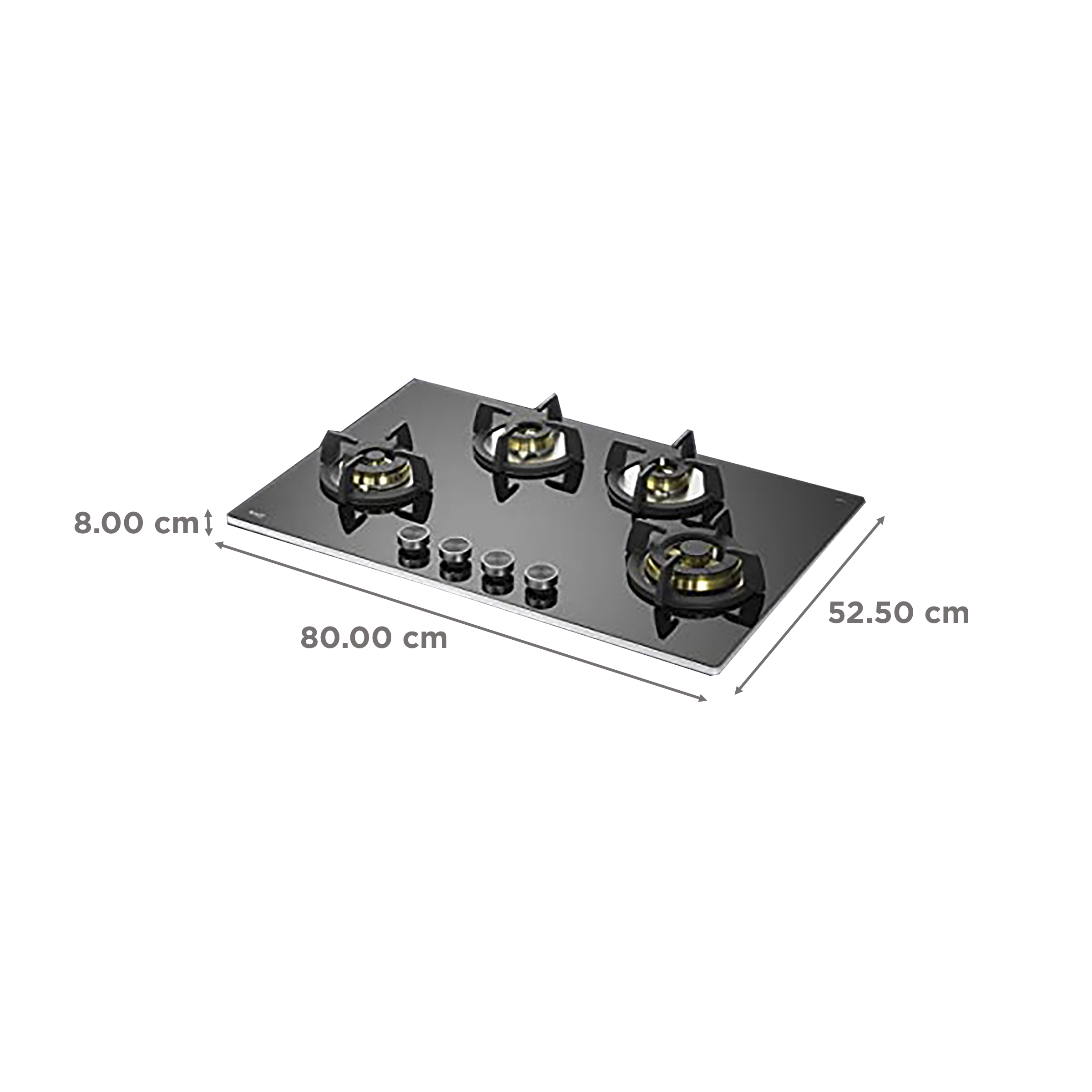 KAFF BLH 804 Tempered Glass Top 4 Burner Automatic Electric Hob (Flame Failure Device, Black)_2