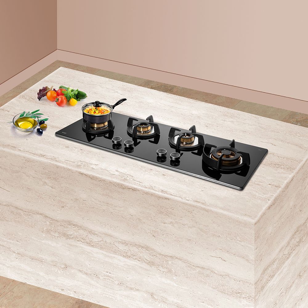 KAFF Bellini-F Tempered Glass Top 4 Burner Automatic Hob (Flame Failure Device, Black)_12