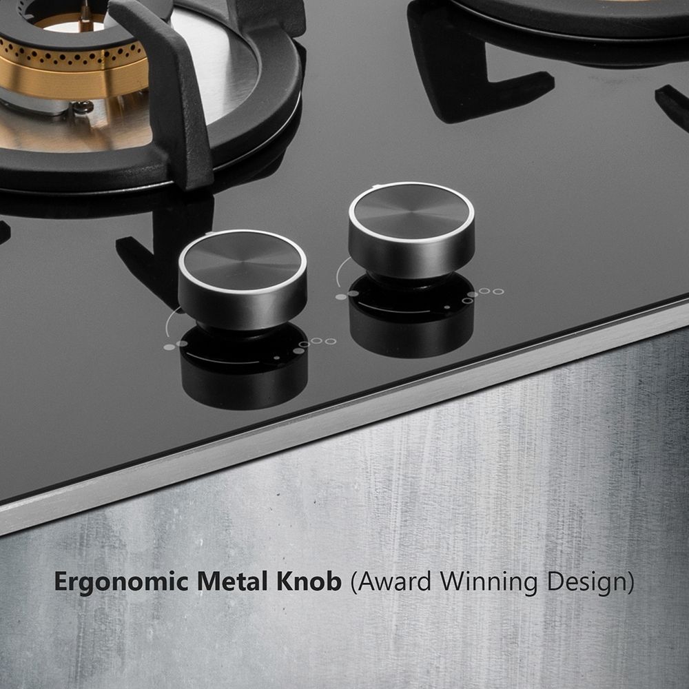 KAFF Bellini-F Tempered Glass Top 4 Burner Automatic Hob (Flame Failure Device, Black)_13