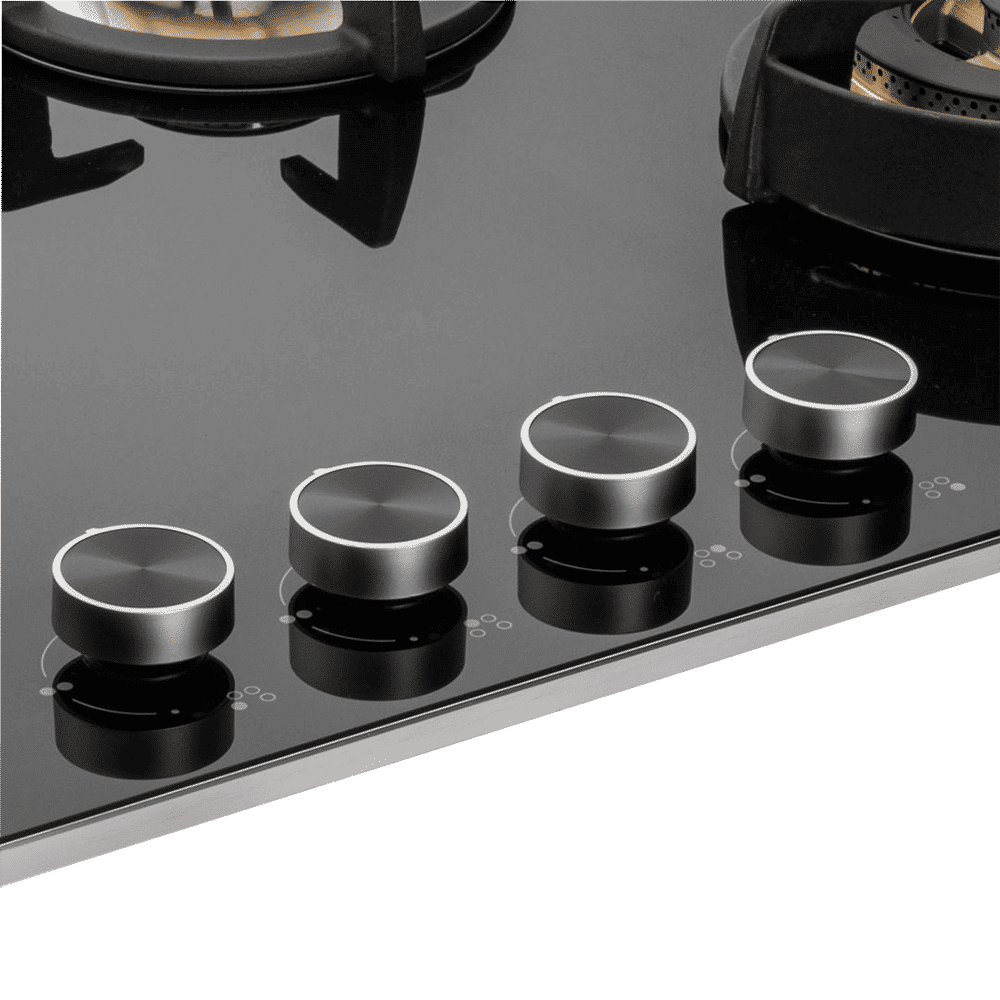 KAFF Bellini-F Tempered Glass Top 4 Burner Automatic Electric Hob (Flame Failure Device, Black)_5