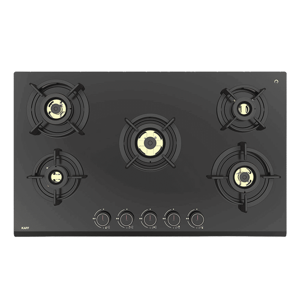 KAFF ASF 865 Tempered Glass Top 5 Burner Automatic Electric Hob (Flame Failure Device, Black)_6