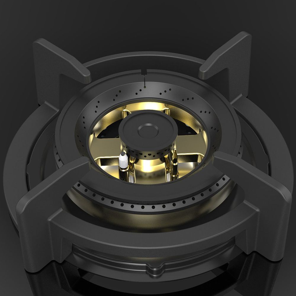 KAFF ASF 784 Tempered Glass Top 4 Burner Automatic Electric Hob (Flame Failure Device, Black)_4