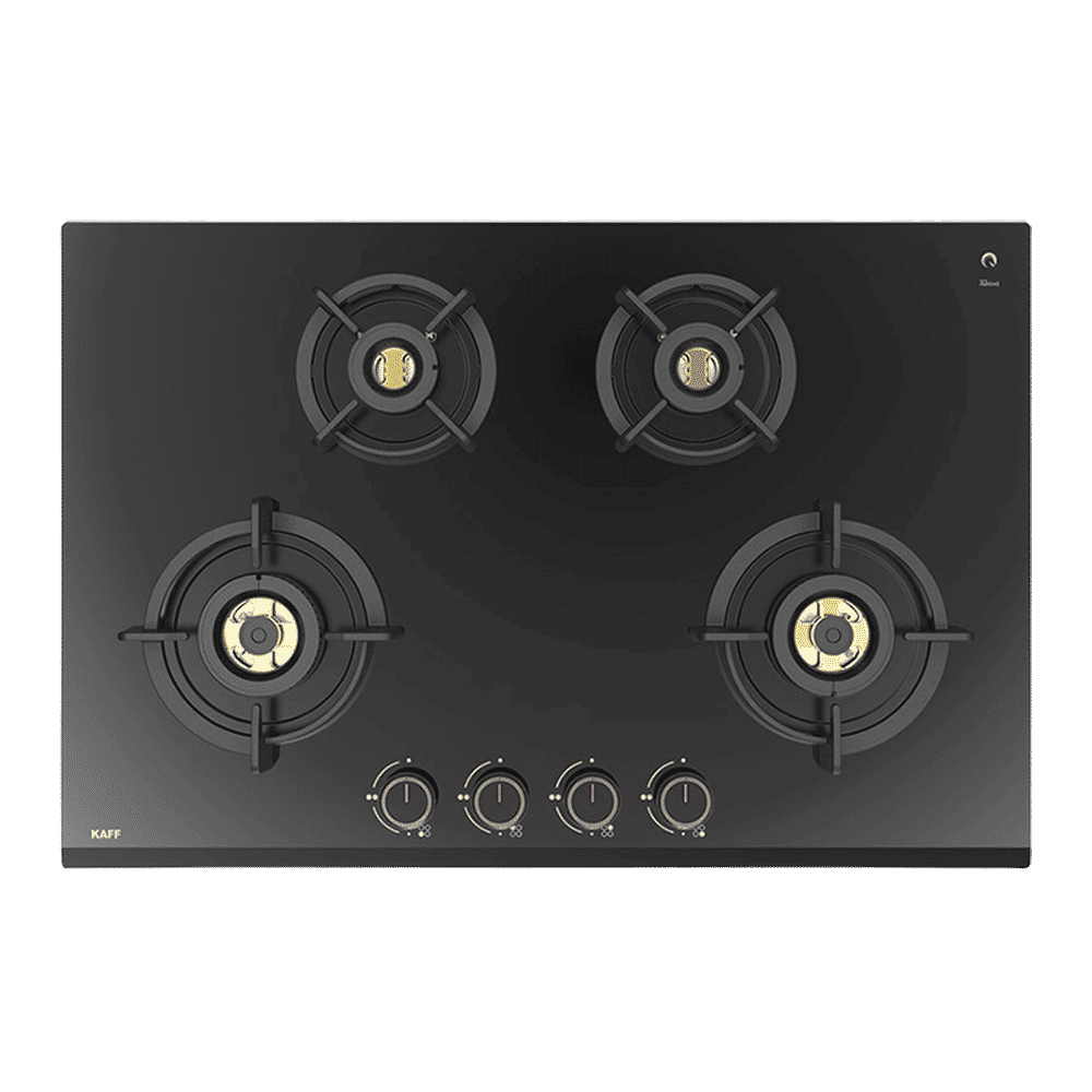 KAFF ASF 784 Tempered Glass Top 4 Burner Automatic Electric Hob (Flame Failure Device, Black)_5