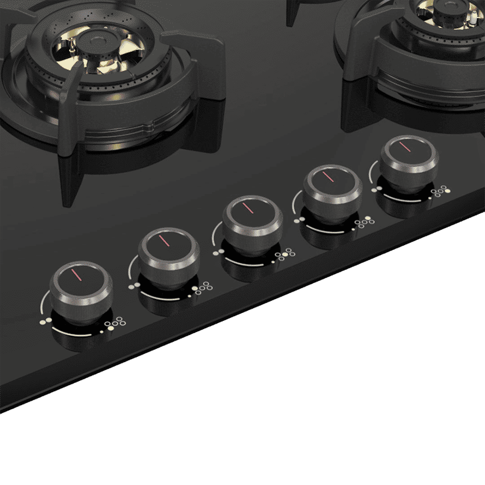 KAFF ASF 784 Tempered Glass Top 4 Burner Automatic Electric Hob (Flame Failure Device, Black)_8