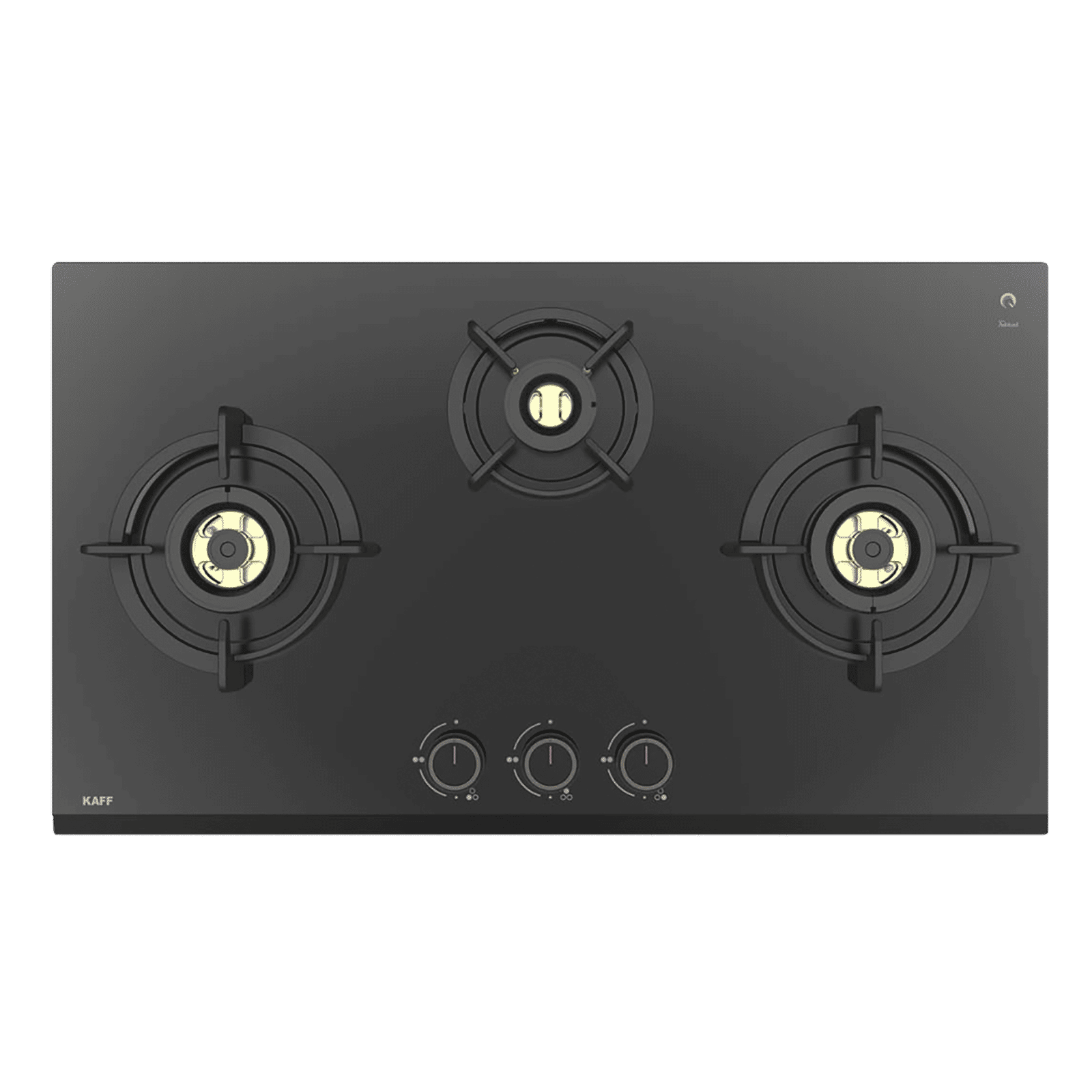 KAFF ASF 783 Tempered Glass Top 3 Burner Automatic Electric Hob (Flame Failure Device, Black)_6