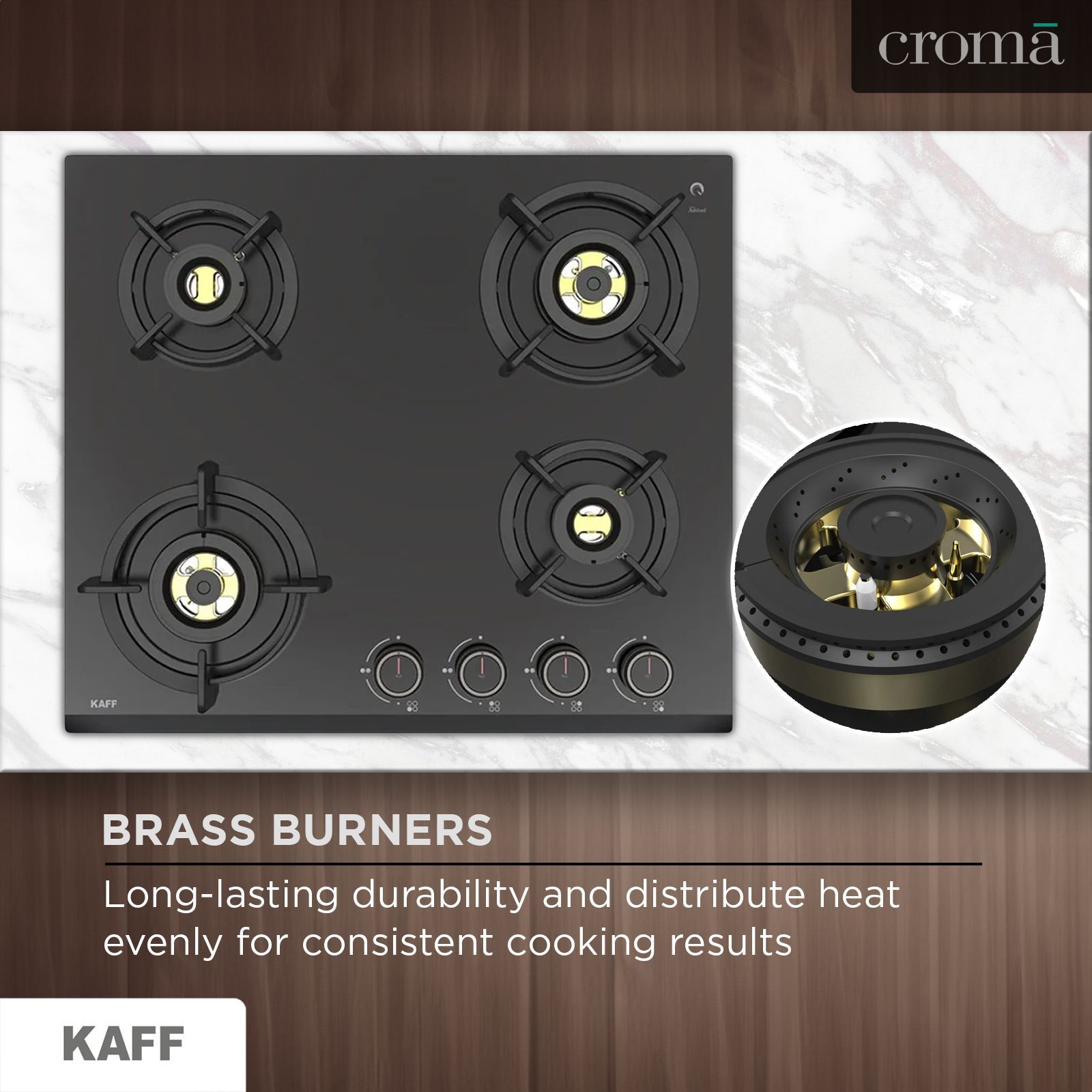 KAFF ASF 604 Tempered Glass Top 4 Burner Automatic Electric Hob (Flame Failure Device, Black)_12