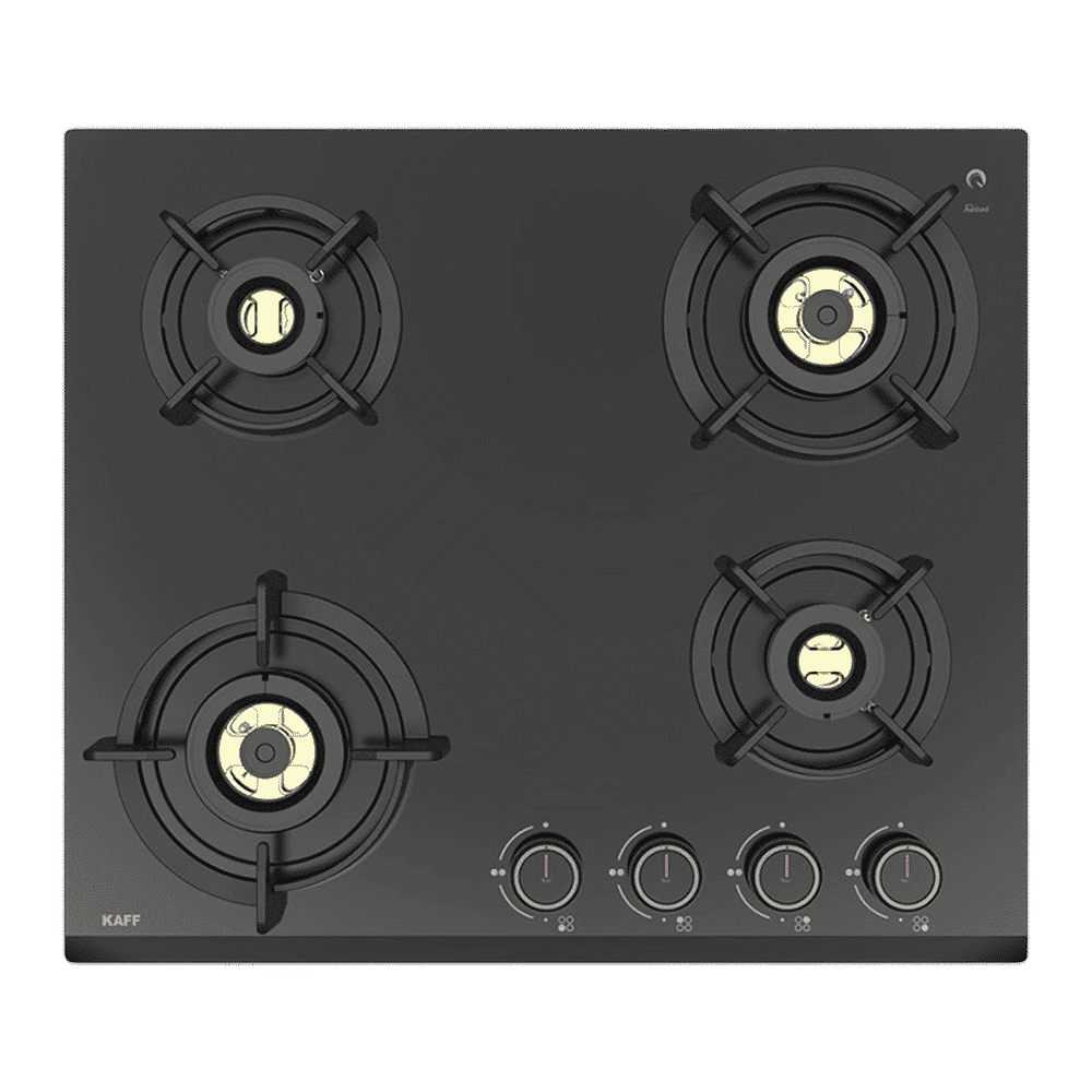 KAFF ASF 604 Tempered Glass Top 4 Burner Automatic Electric Hob (Flame Failure Device, Black)_5