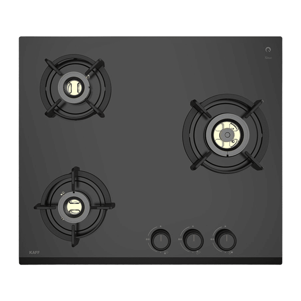KAFF ASF 603 Tempered Glass Top 3 Burner Automatic Electric Hob (Flame Failure Device, Black)_6