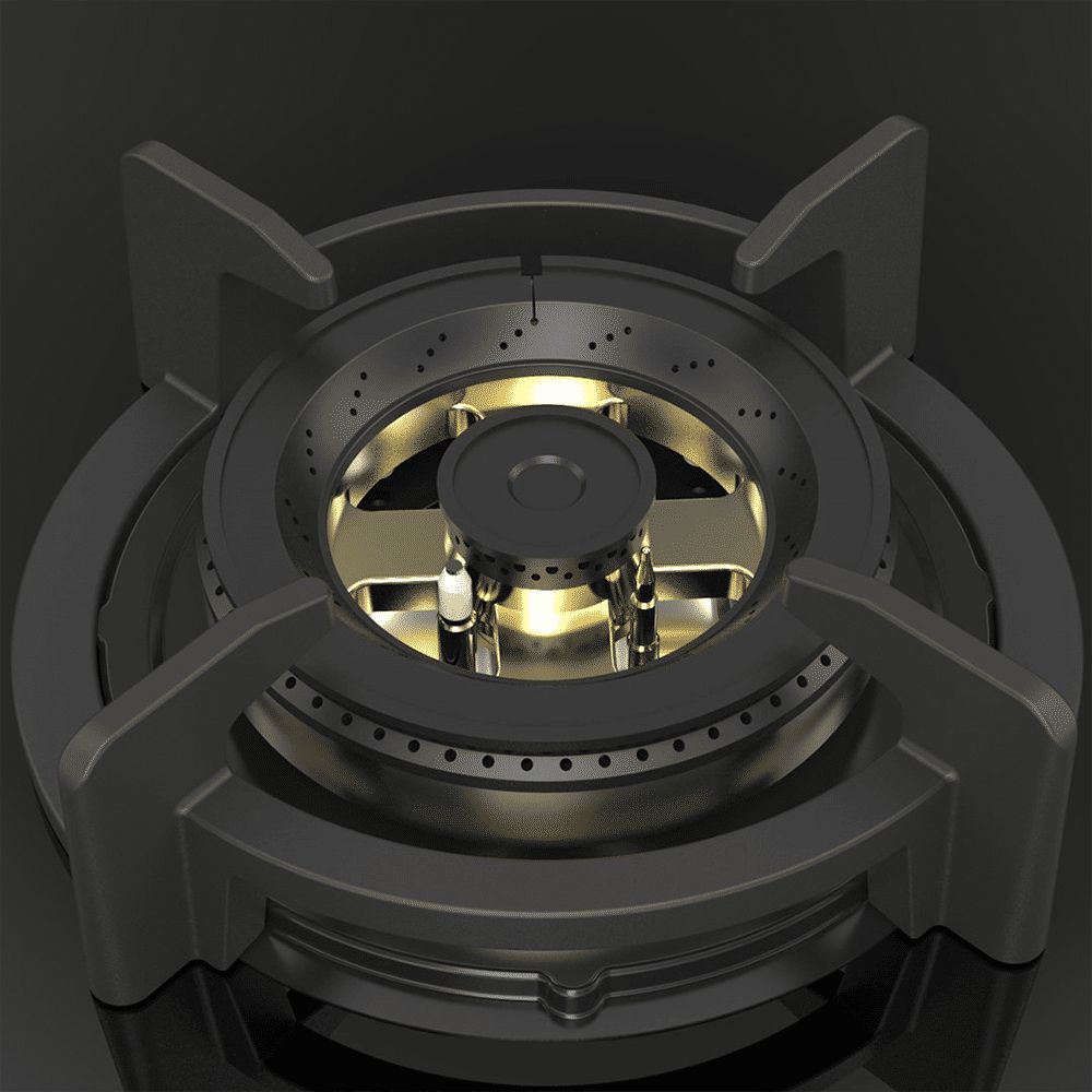 KAFF ASF 603 Tempered Glass Top 3 Burner Automatic Electric Hob (Flame Failure Device, Black)_9