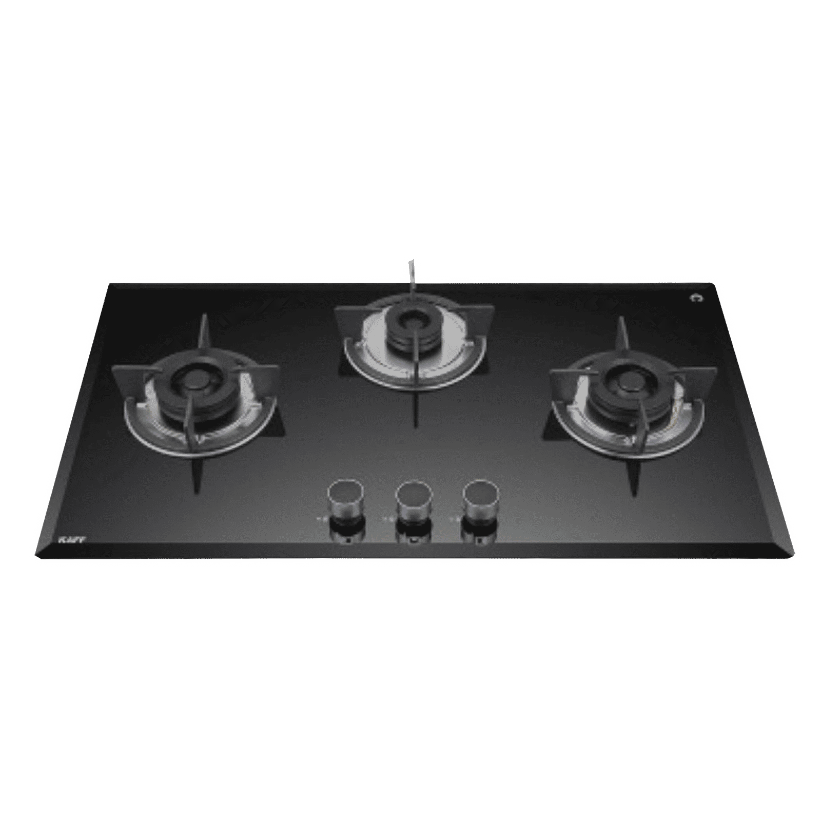 KAFF FBB 783 Tempered Glass Top 3 Burner Automatic Electric Hob (Enamelled Matt Finish Grills, Black)_1