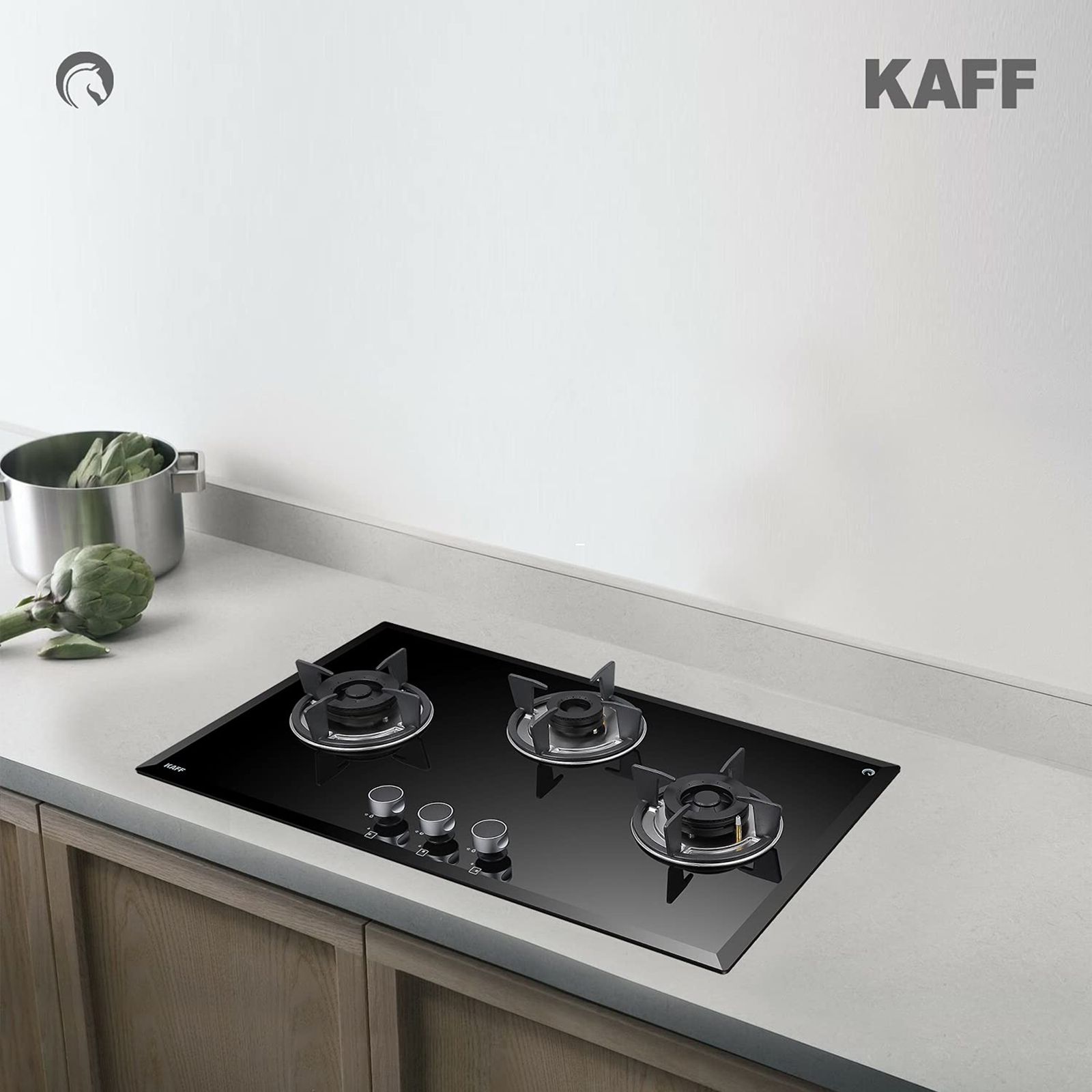 KAFF FBB 783 Tempered Glass Top 3 Burner Automatic Electric Hob (Enamelled Matt Finish Grills, Black)_10