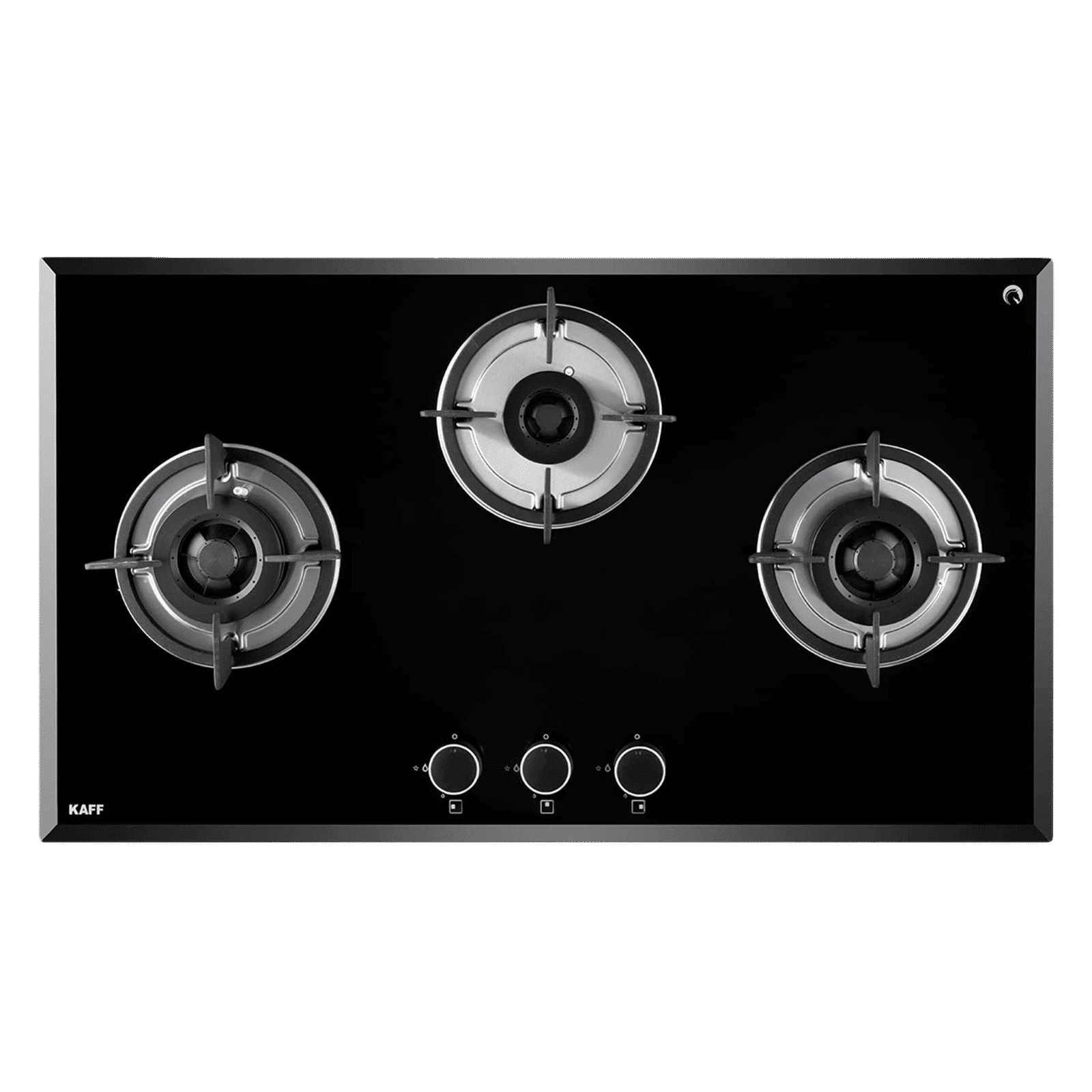 KAFF FBB 783 Tempered Glass Top 3 Burner Automatic Electric Hob (Enamelled Matt Finish Grills, Black)_6