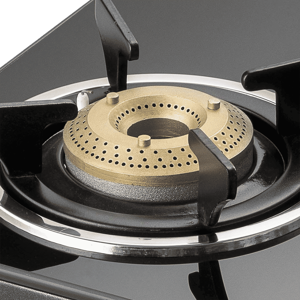 KAFF CTC694BAI Toughened Glass Top 4 Burner Automatic Gas Stove (Matte Enamelled Pan Support, Black)_4