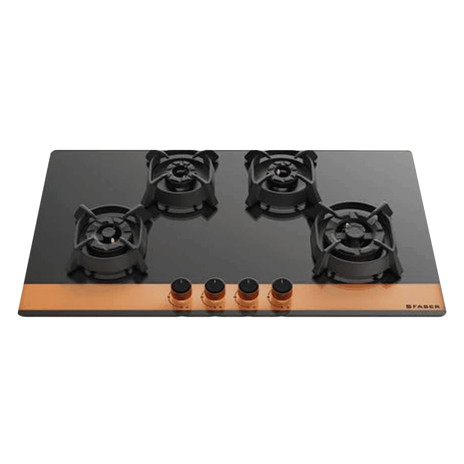 Faber Utopia Pro HT 804 BR CI Toughened Glass Top 4 Burner Automatic Electric Hob (Flame Failure Device, Black)_1