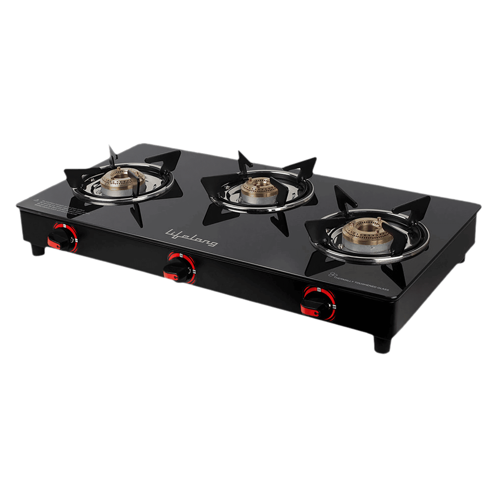 Lifelong LLGS23 Toughened Glass Top 3 Burner Manual Gas Stove (Anti-Skid Feet, Black)_10