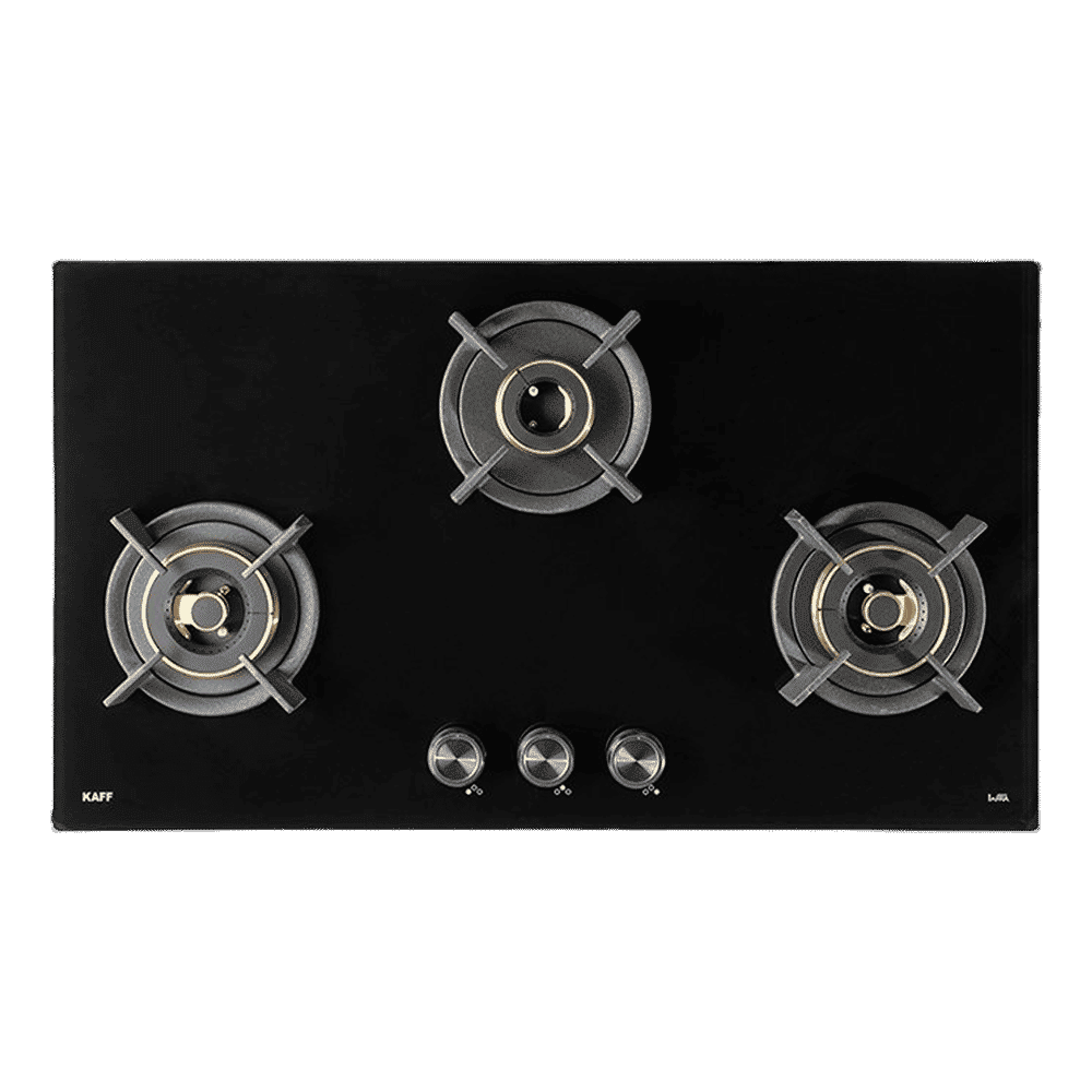 KAFF INF 783 Tempered Glass Top 3 Burner Automatic Electric Hob (Flame Failure Device, Black)_6