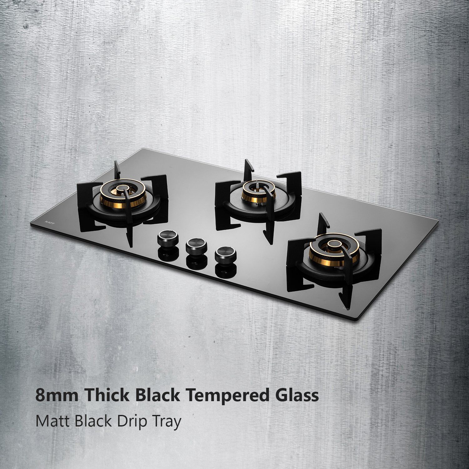 KAFF INF 783 Tempered Glass Top 3 Burner Automatic Electric Hob (Flame Failure Device, Black)_8