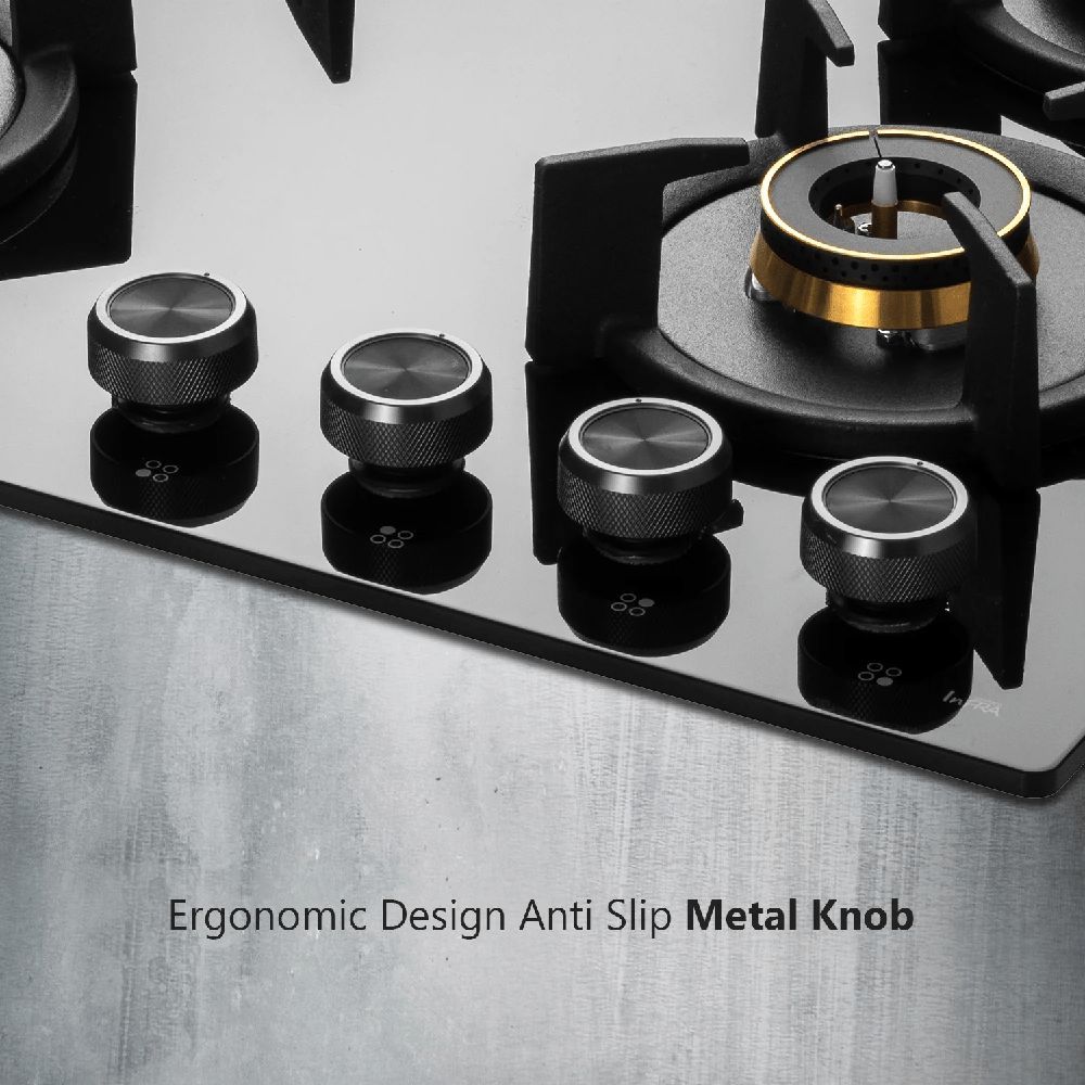 KAFF INF 604 Tempered Glass Top 4 Burner Automatic Electric Hob (Flame Failure Device, Black)_10