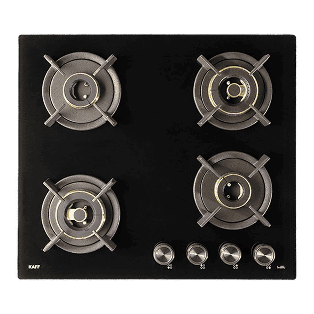 KAFF INF 604 Tempered Glass Top 4 Burner Automatic Electric Hob (Flame Failure Device, Black)_6