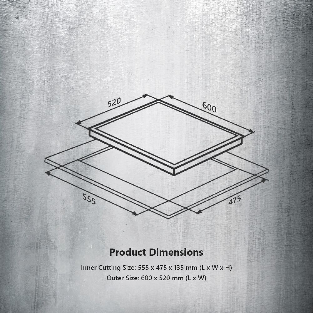 KAFF INF 604 Tempered Glass Top 4 Burner Automatic Electric Hob (Flame Failure Device, Black)_9