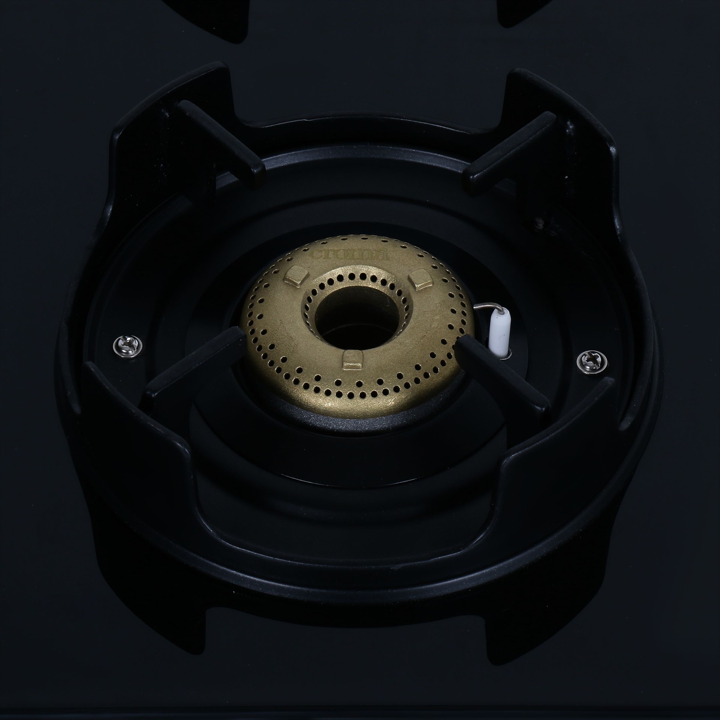 Croma Toughened Glass Top 4 Burner Automatic Gas Stove (Flame proof pan support, Black) Croma Toughened Glass Top 4 Burner Automatic Gas Stove (Flame proof pan support, Black)_10