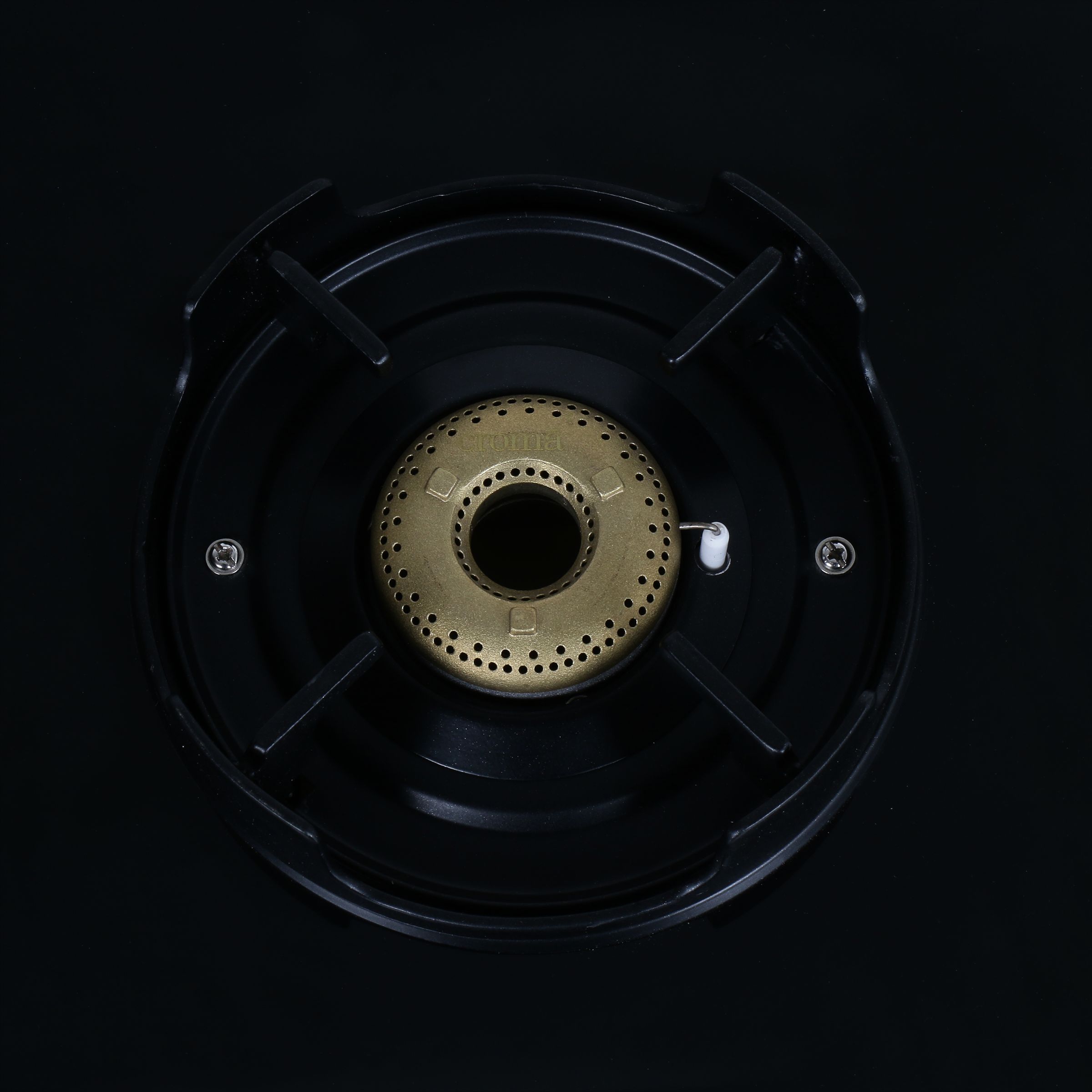 Croma Toughened Glass Top 4 Burner Automatic Gas Stove (Flame proof pan support, Black) Croma Toughened Glass Top 4 Burner Automatic Gas Stove (Flame proof pan support, Black)_4