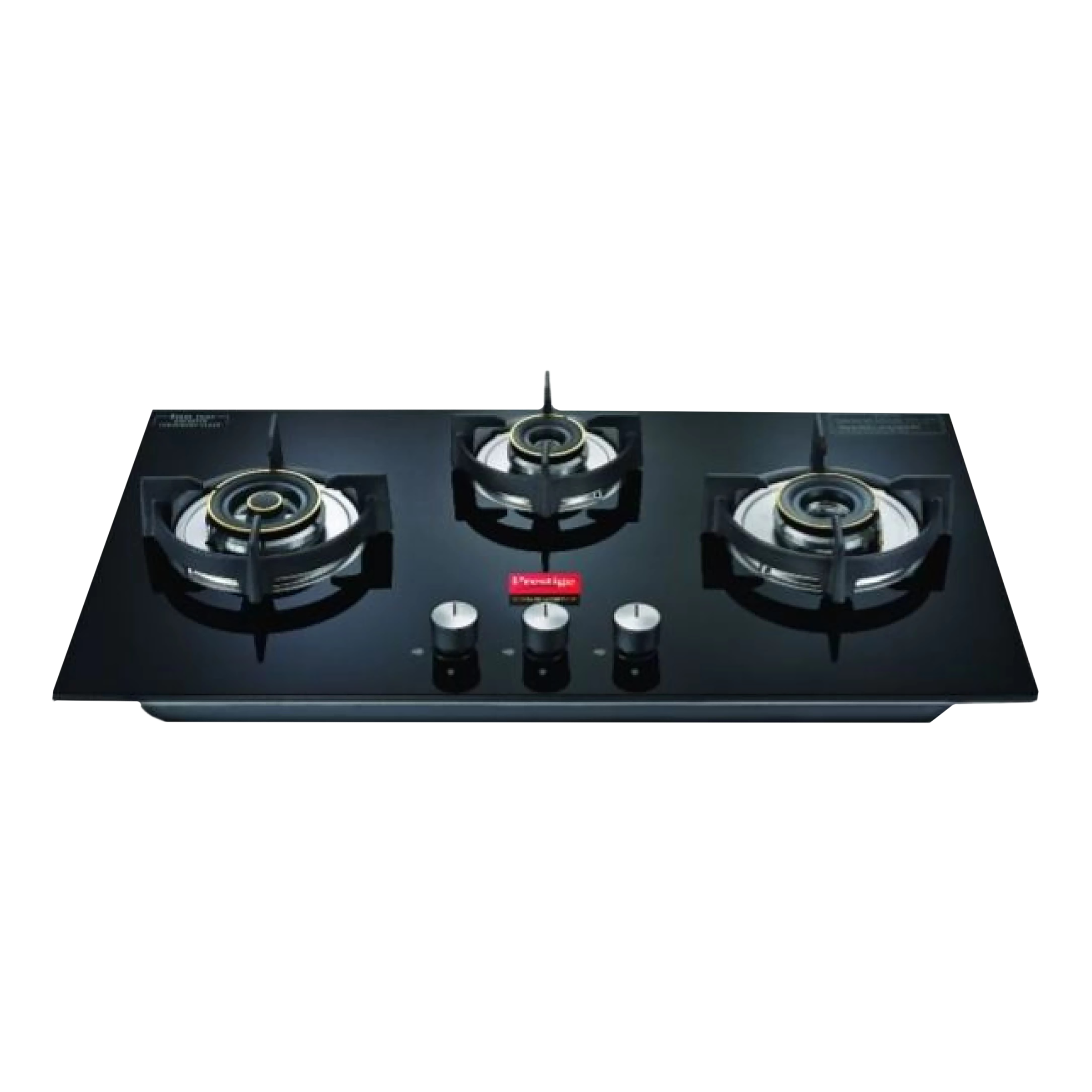 Prestige Vogue Toughened Glass Top 3 Burner Automatic Electric Hob (Ultra Slim Body, Black)_1