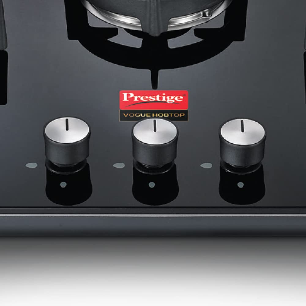 Prestige Vogue Toughened Glass Top 3 Burner Automatic Electric Hob (Ultra Slim Body, Black)_5