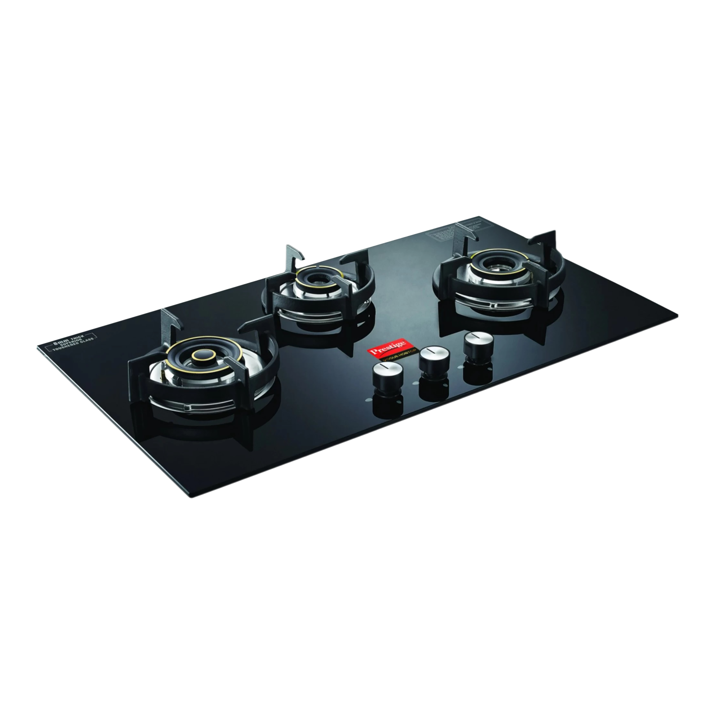 Prestige Vogue Toughened Glass Top 3 Burner Automatic Electric Hob (Ultra Slim Body, Black)_7