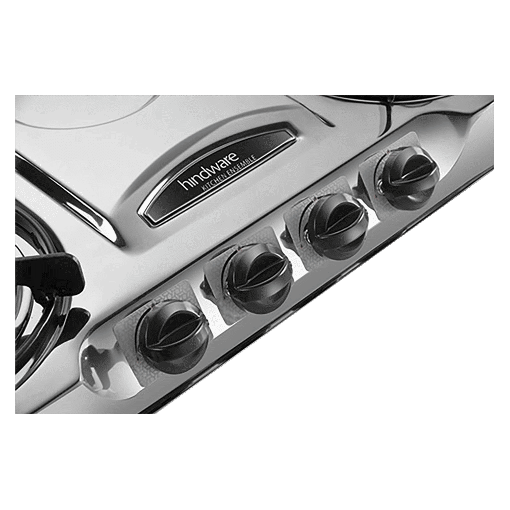 Hindware Festo 4 Burner Manual Gas Stove (Sturdy Pan Support, Silver)_11