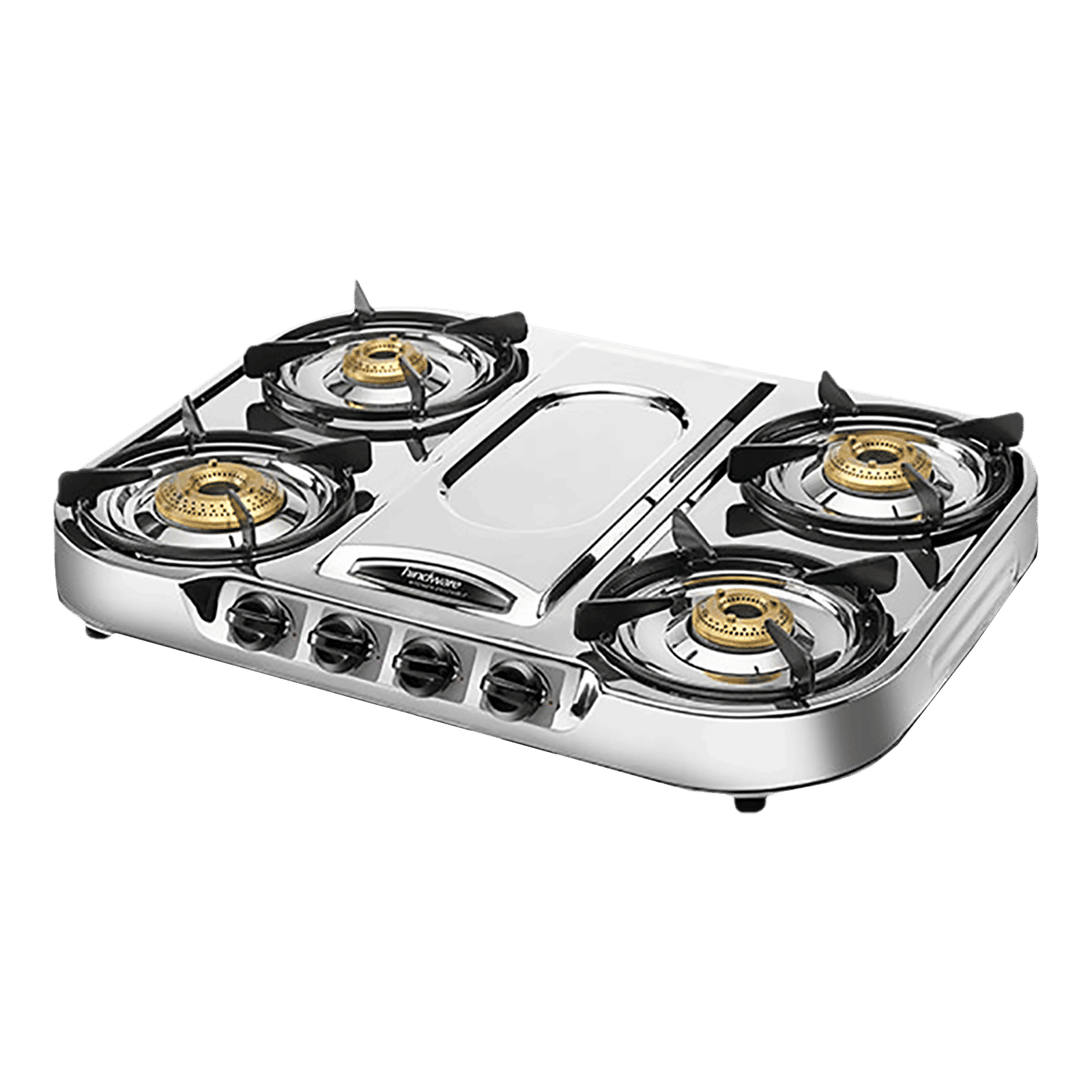 Hindware Festo 4 Burner Manual Gas Stove (Sturdy Pan Support, Silver)_6