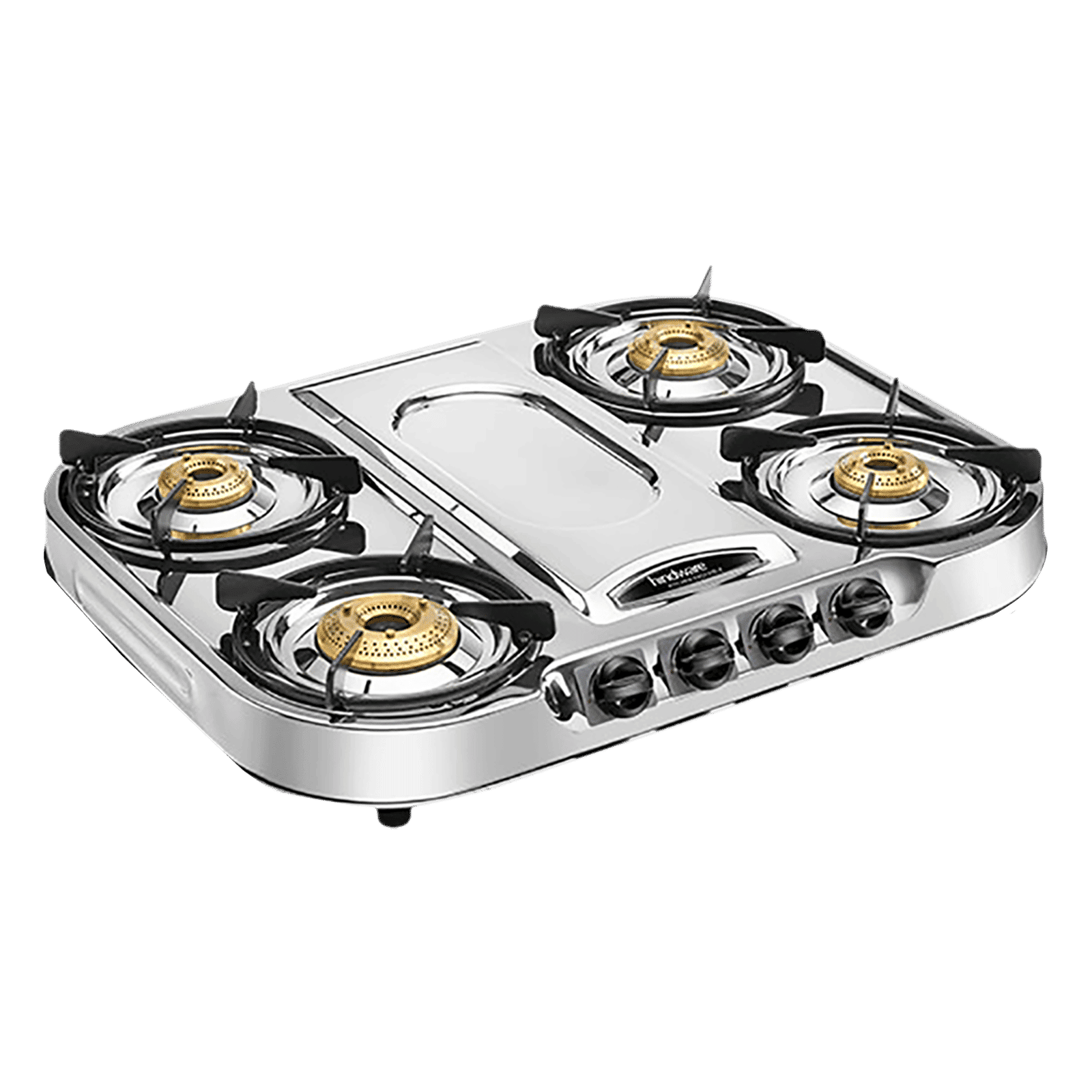 Hindware Festo 4 Burner Manual Gas Stove (Sturdy Pan Support, Silver)_7