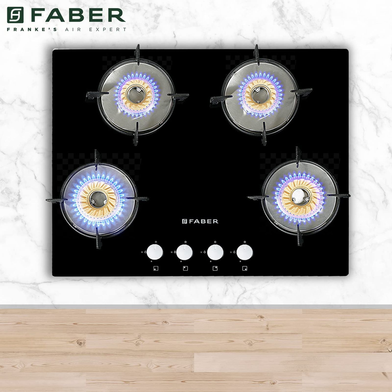 Faber ORION 654 HD BB SQ EBK Tempered Glass Top 4 Burner Automatic Hob (Scratch Resistant, Black)_7