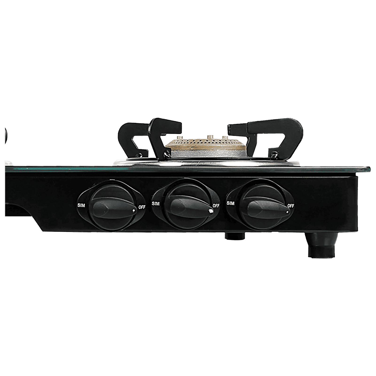 Faber MAGIC 3BB BK Tempered Glass Top 3 Burner Manual Gas Stove (Corrosion Resistance, Black)_5