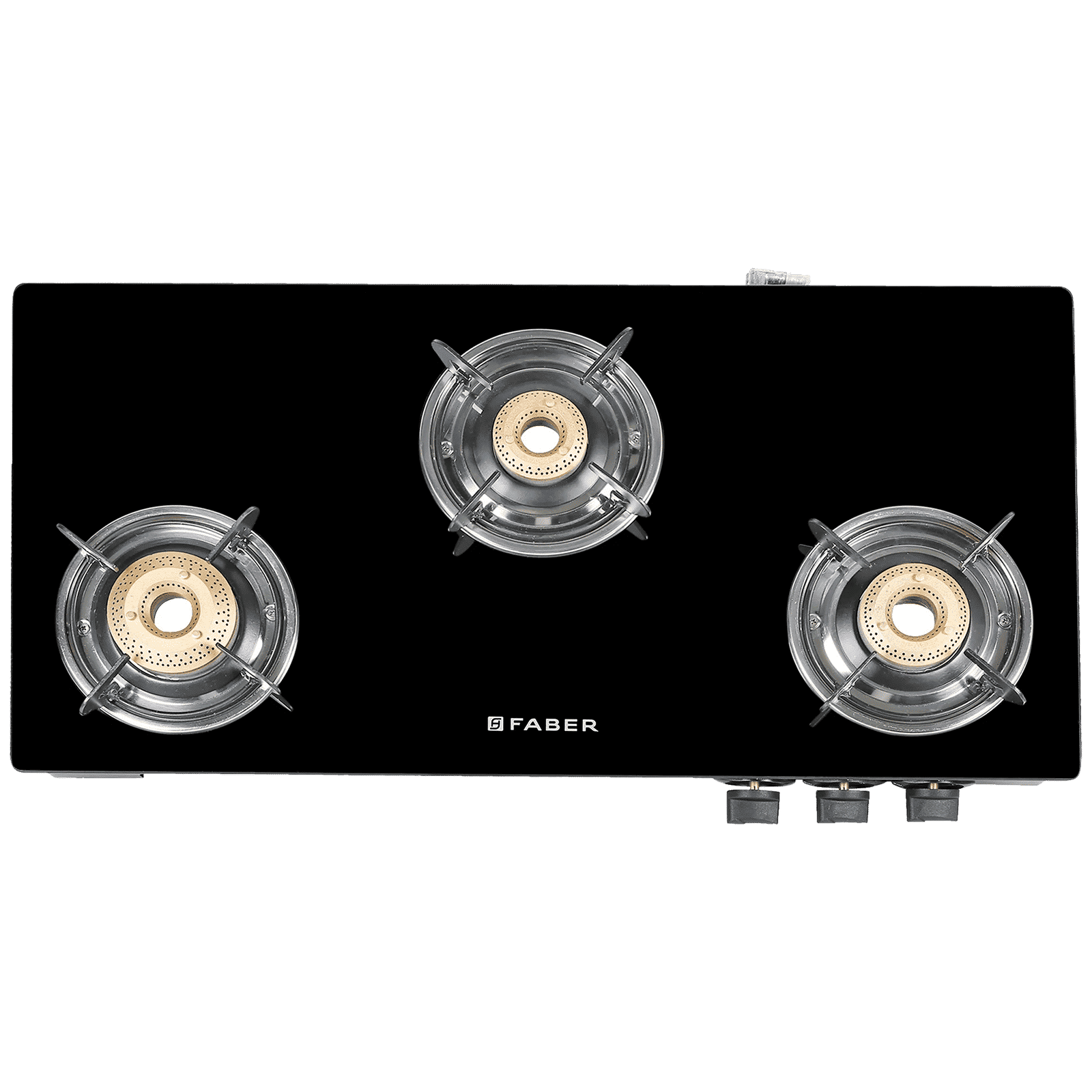 Faber MAGIC 3BB BK Tempered Glass Top 3 Burner Manual Gas Stove (Corrosion Resistance, Black)_6