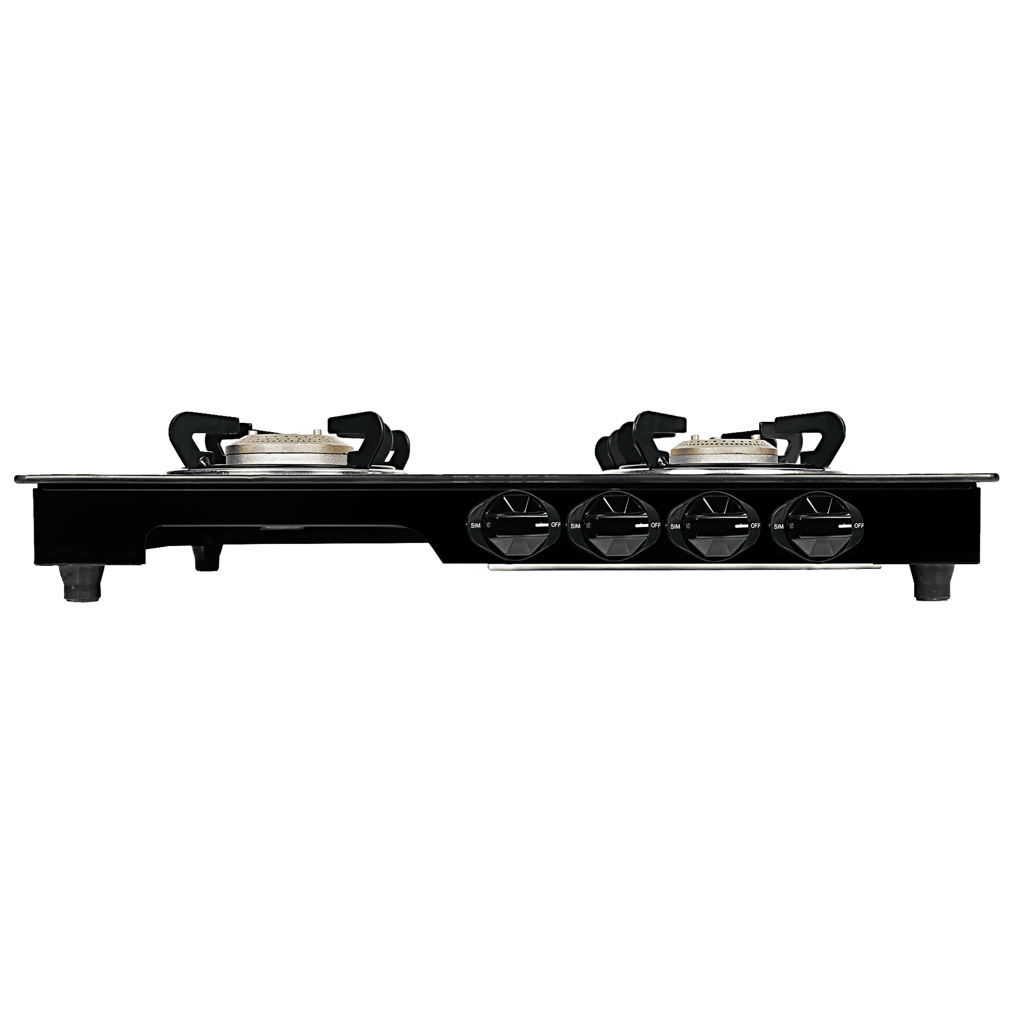 Faber MAGIC 4BB BK Tempered Glass Top 4 Burner Manual Gas Stove (Corrosion Resistance, Black)_6