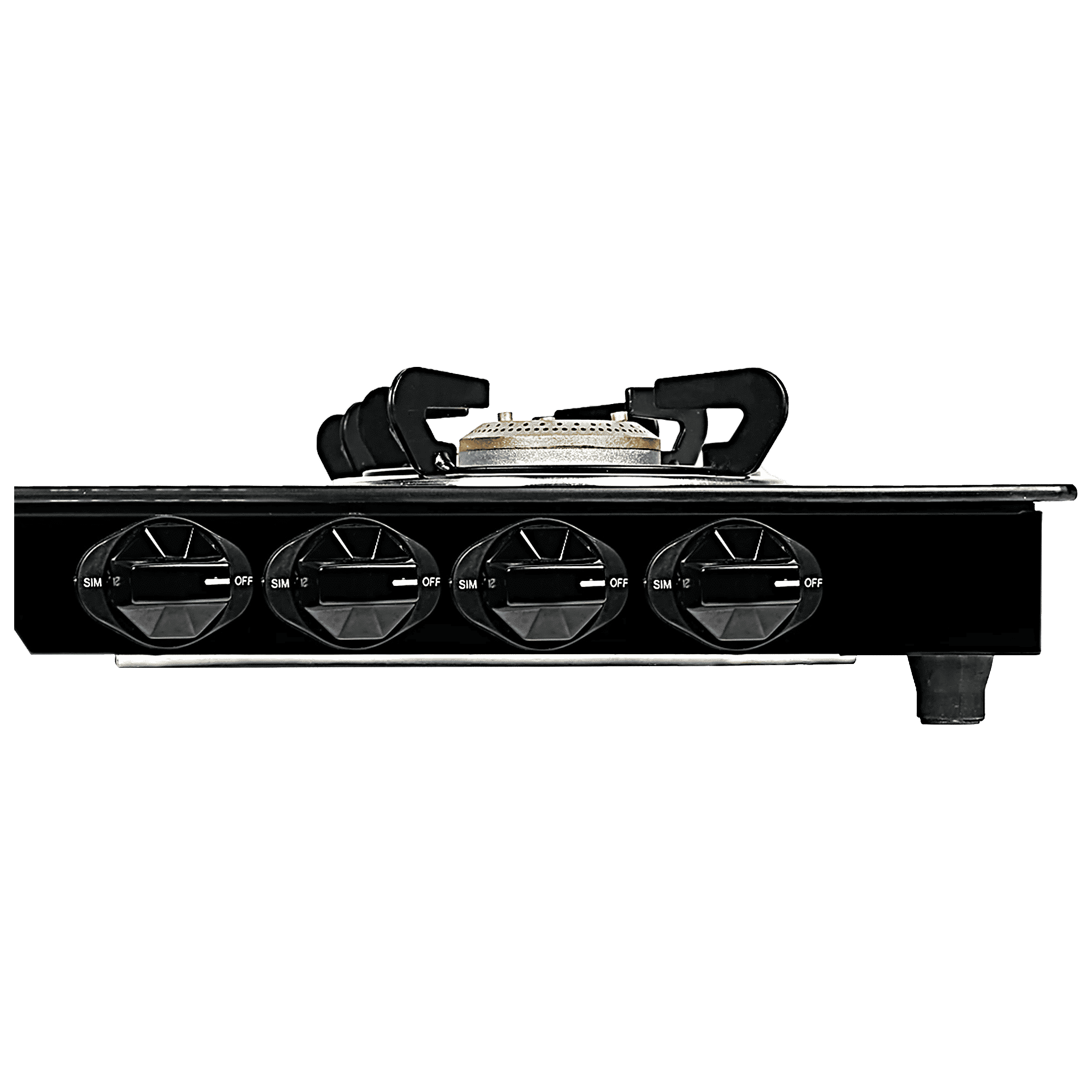 Faber MAGIC 4BB BK Tempered Glass Top 4 Burner Manual Gas Stove (Corrosion Resistance, Black)_5