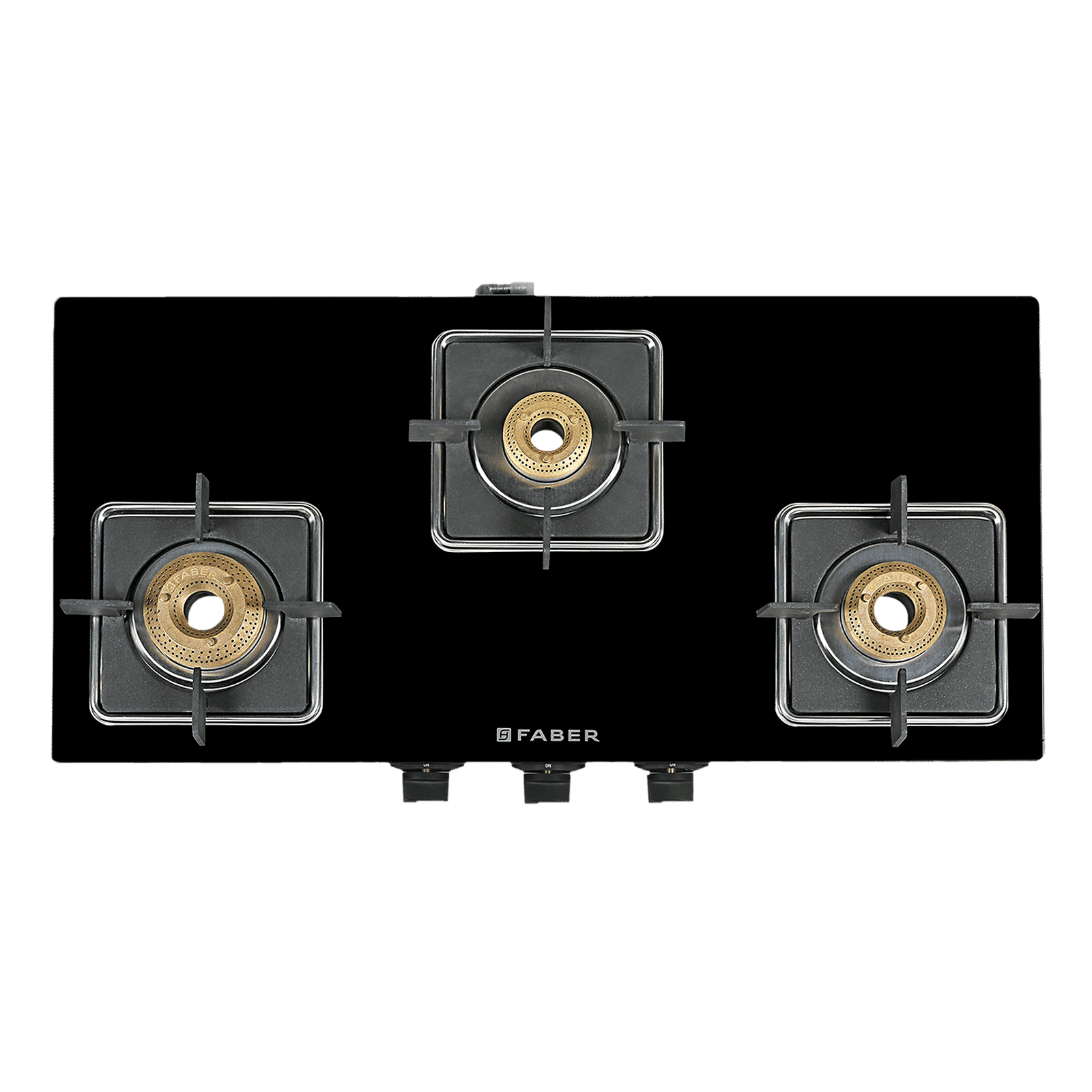 Faber PEARL 3BB BK Tempered Glass Top 3 Burner Manual Gas Stove (Corrosion Resistance, Black)_9
