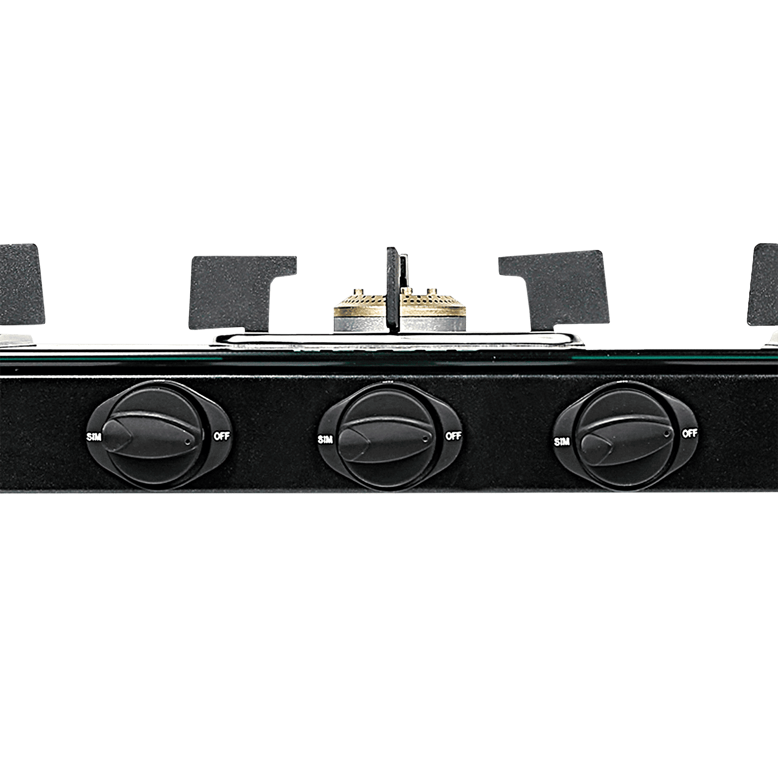 Faber PEARL 3BB BK Tempered Glass Top 3 Burner Manual Gas Stove (Corrosion Resistance, Black)_5