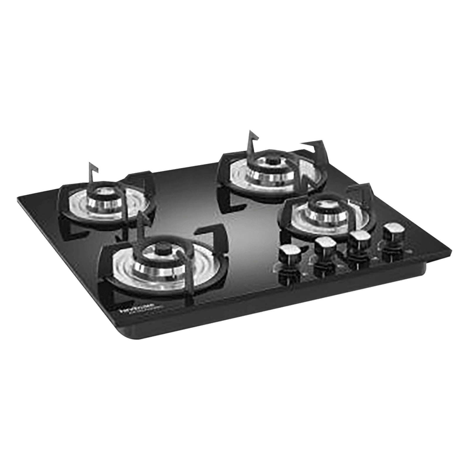 Hindware Sara Plus Toughened Glass Top 4 Burner Automatic Hob (Stainless Steel Drip Tray, Black)_1