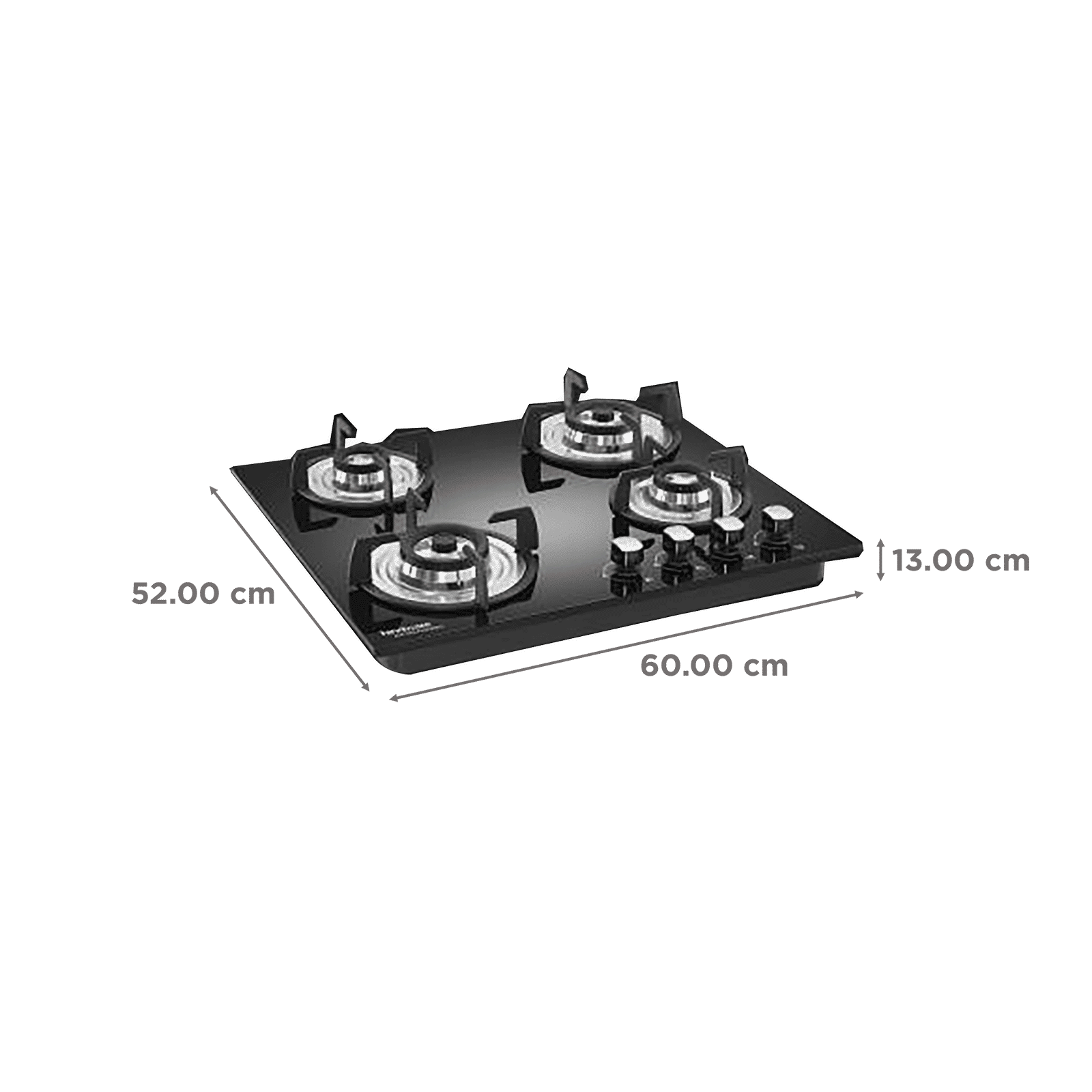Hindware Sara Plus Toughened Glass Top 4 Burner Automatic Hob (Stainless Steel Drip Tray, Black)_2